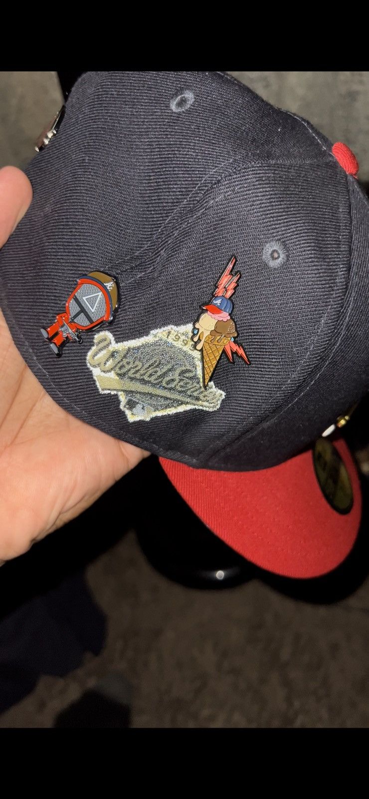 Hat Club × MyFitteds × New Era CapAHolics Neapolitan Atlanta Braves Fitted Hat Pin Topperz Size ONE SIZE - 20 Thumbnail