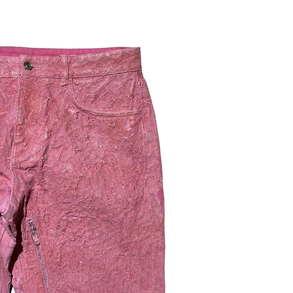 Givenchy SS21 Runway Crackled Paint thigh zip denim Size US 34 / EU 50 - 2 Thumbnail