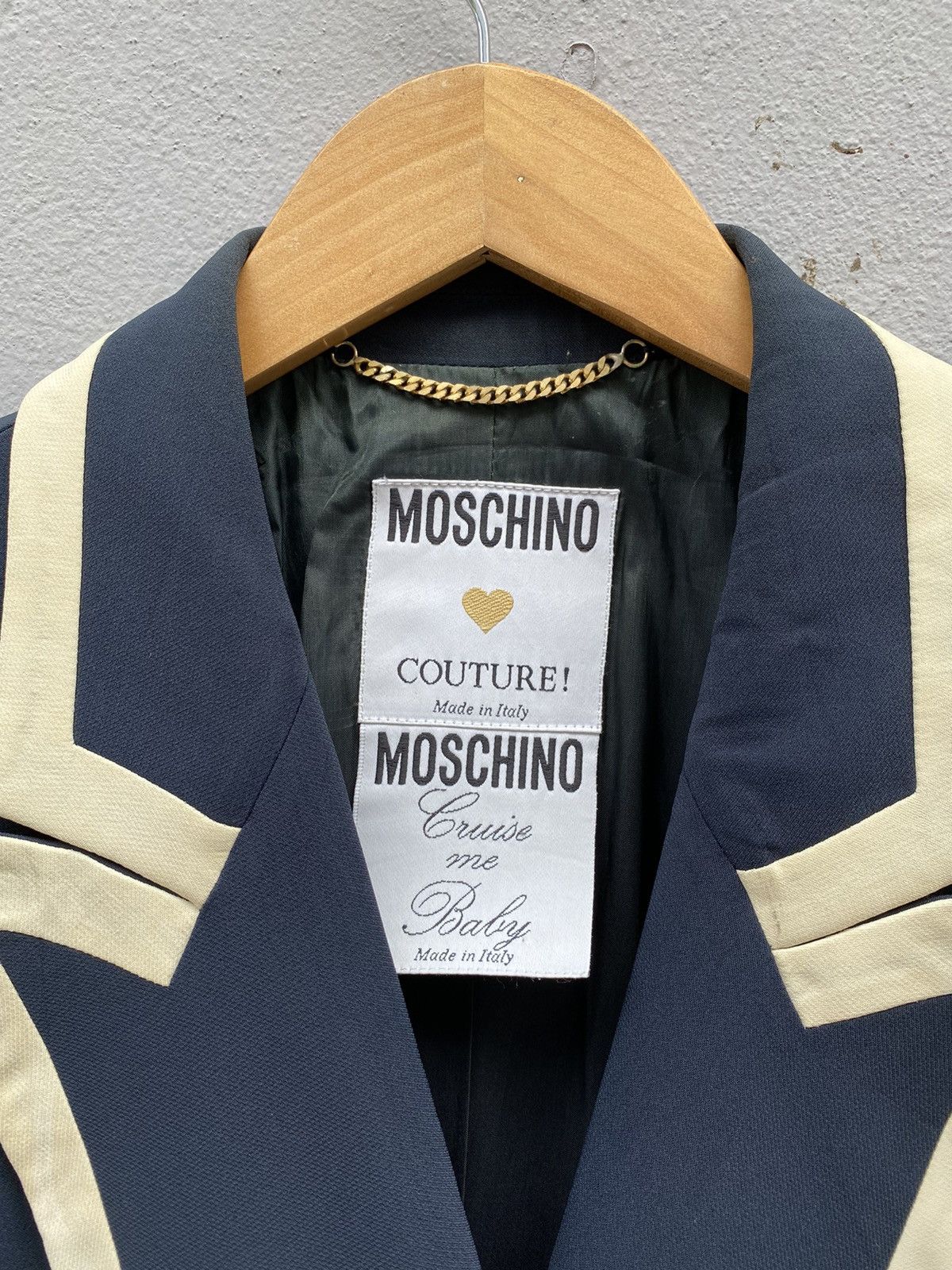 Moschino authentic moschino couture double collar luxury blazer Size 38R - 3 Thumbnail