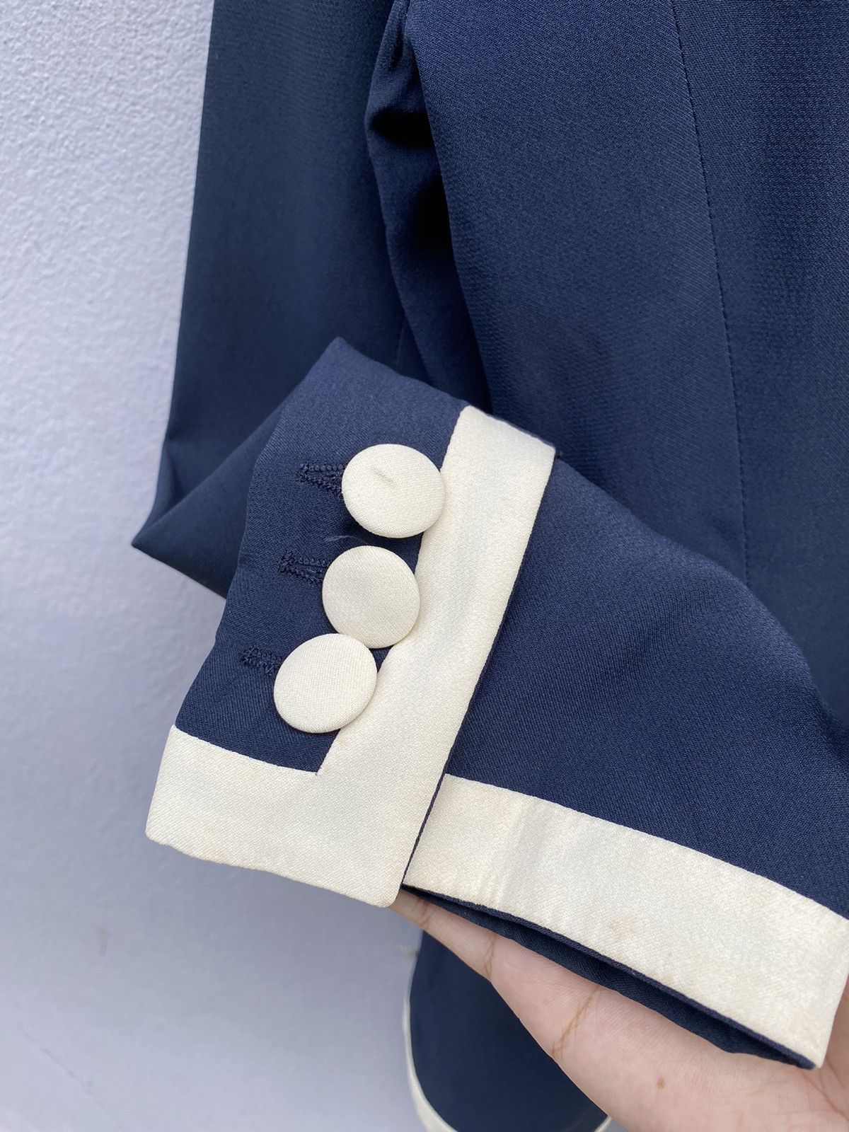 Moschino authentic moschino couture double collar luxury blazer Size 38R - 12 Thumbnail