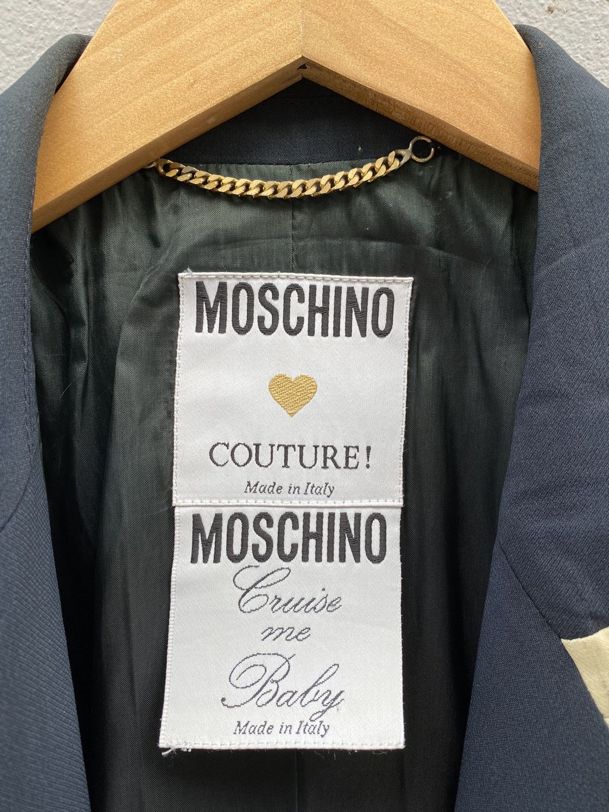 Moschino authentic moschino couture double collar luxury blazer Size 38R - 7 Thumbnail