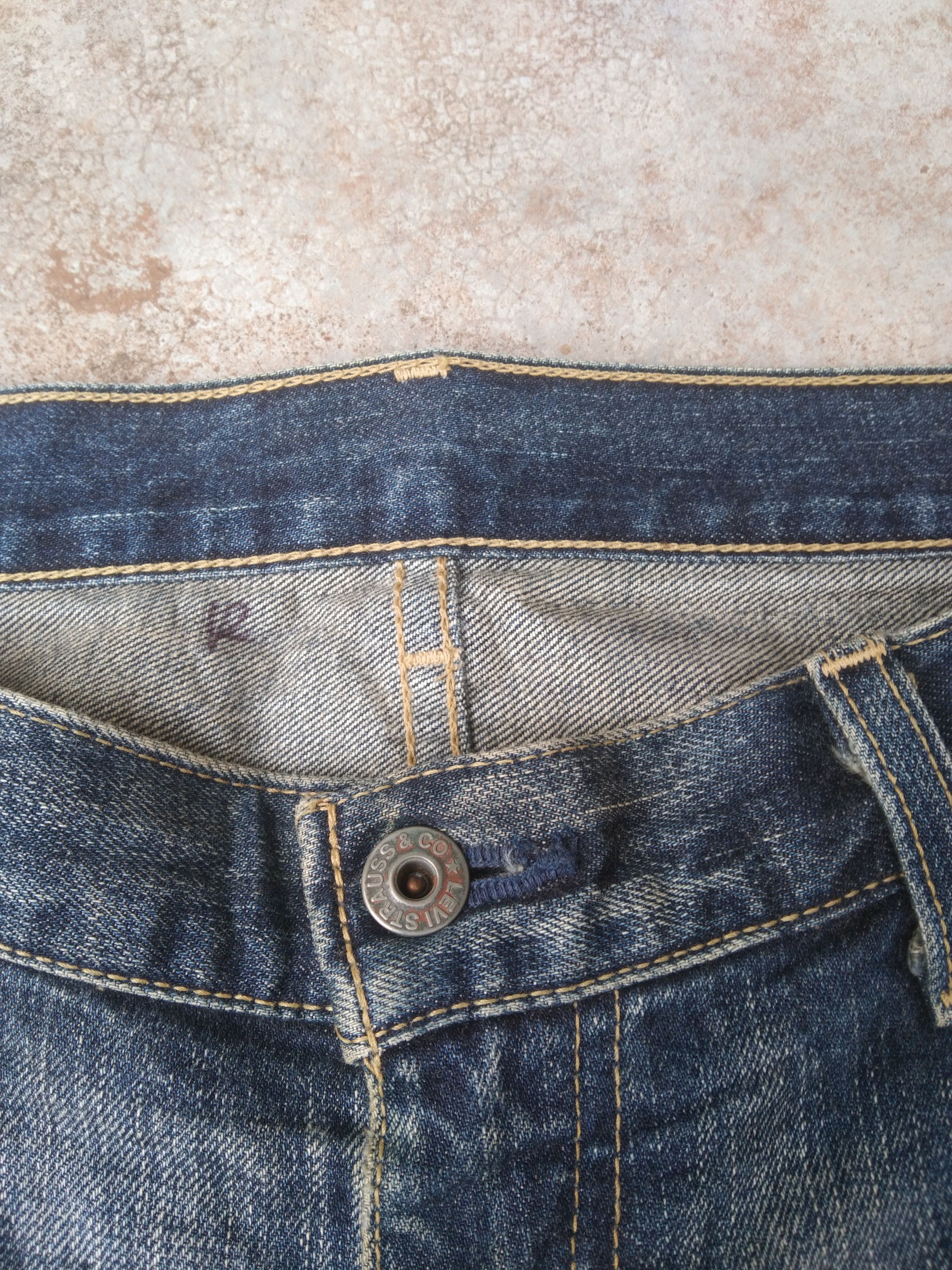 Jean × Levi's × Vintage Vintage Levis 502 Rusty Wash Distressed Jeans 36x33 Size US 36 / EU 52 - 9 Thumbnail