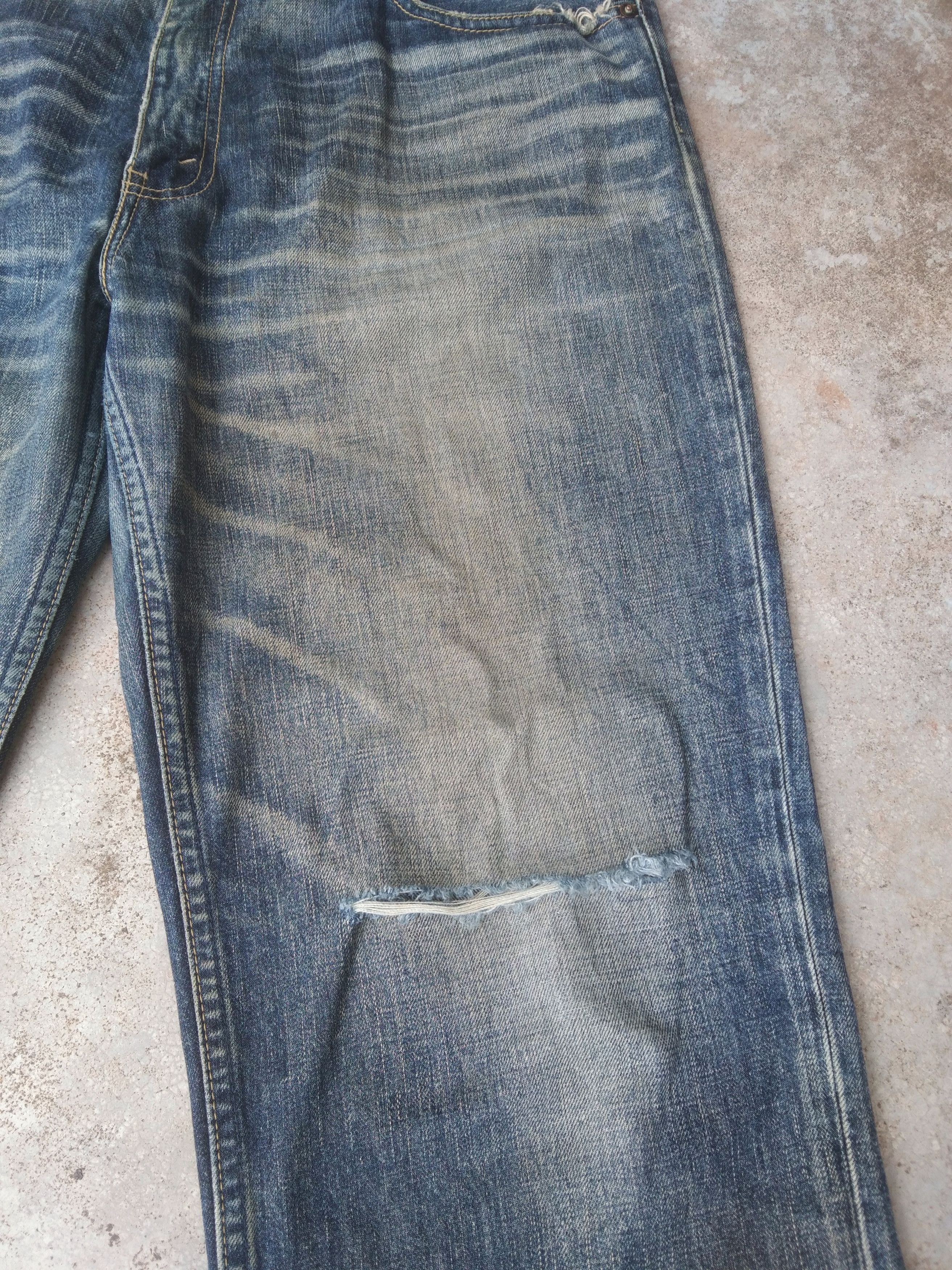 Jean × Levi's × Vintage Vintage Levis 502 Rusty Wash Distressed Jeans 36x33 Size US 36 / EU 52 - 7 Thumbnail