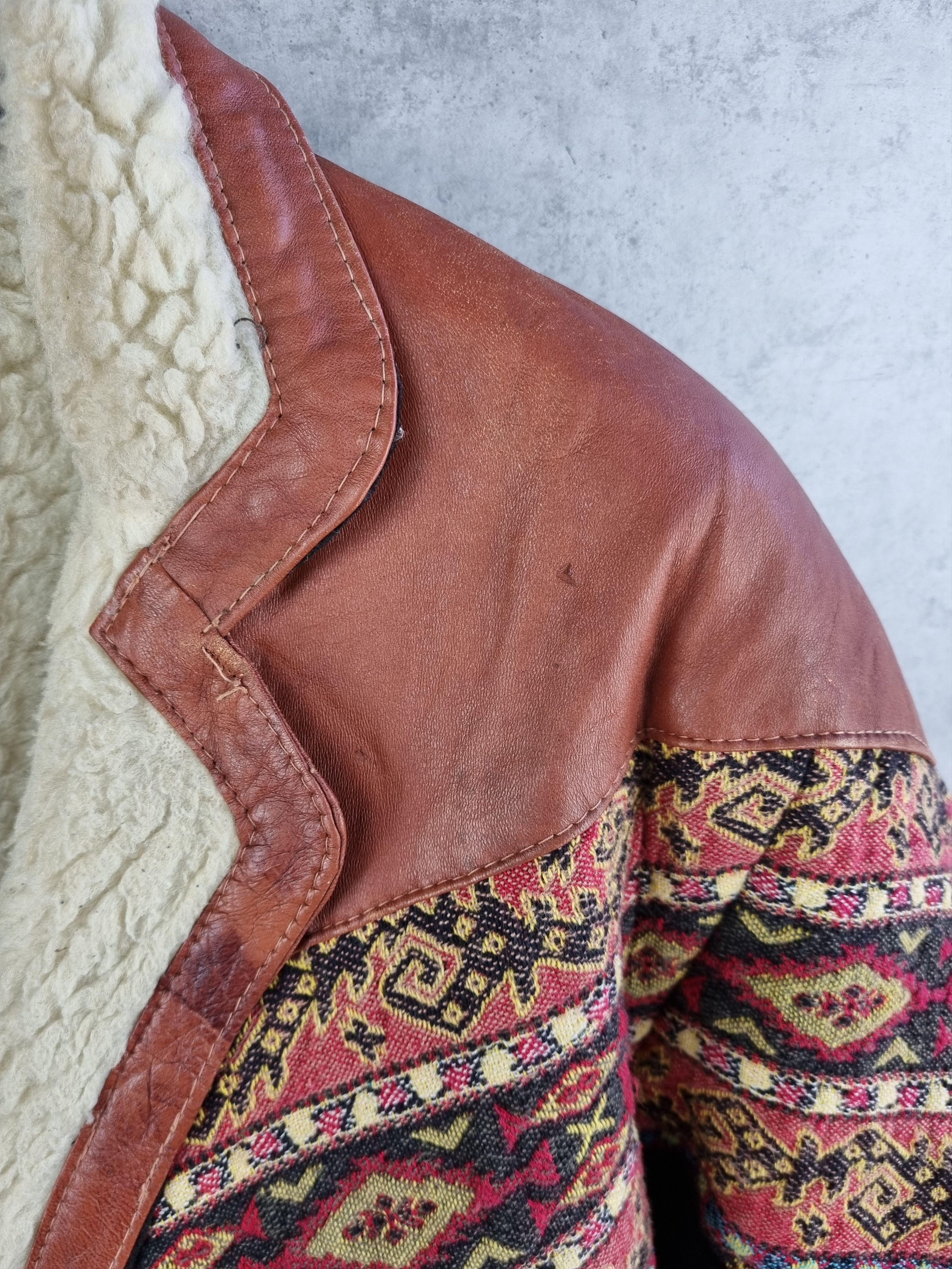 Aztech Mountain × Vintage 80s Aztec Suede Leather Bomber Aviator AIRMAIL Jacket Size US M / EU 48-50 / 2 - 14 Thumbnail