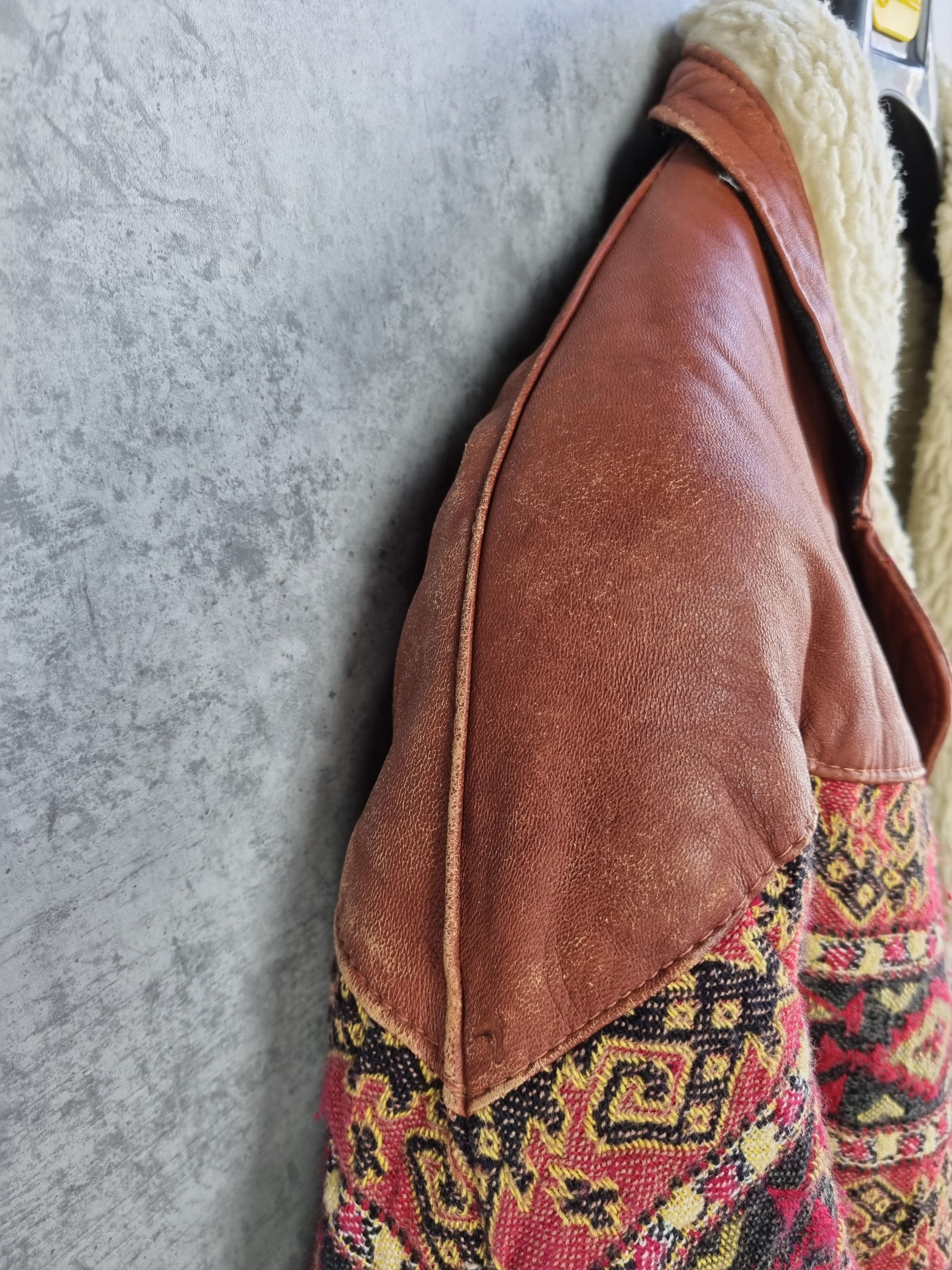 Aztech Mountain × Vintage 80s Aztec Suede Leather Bomber Aviator AIRMAIL Jacket Size US M / EU 48-50 / 2 - 15 Thumbnail