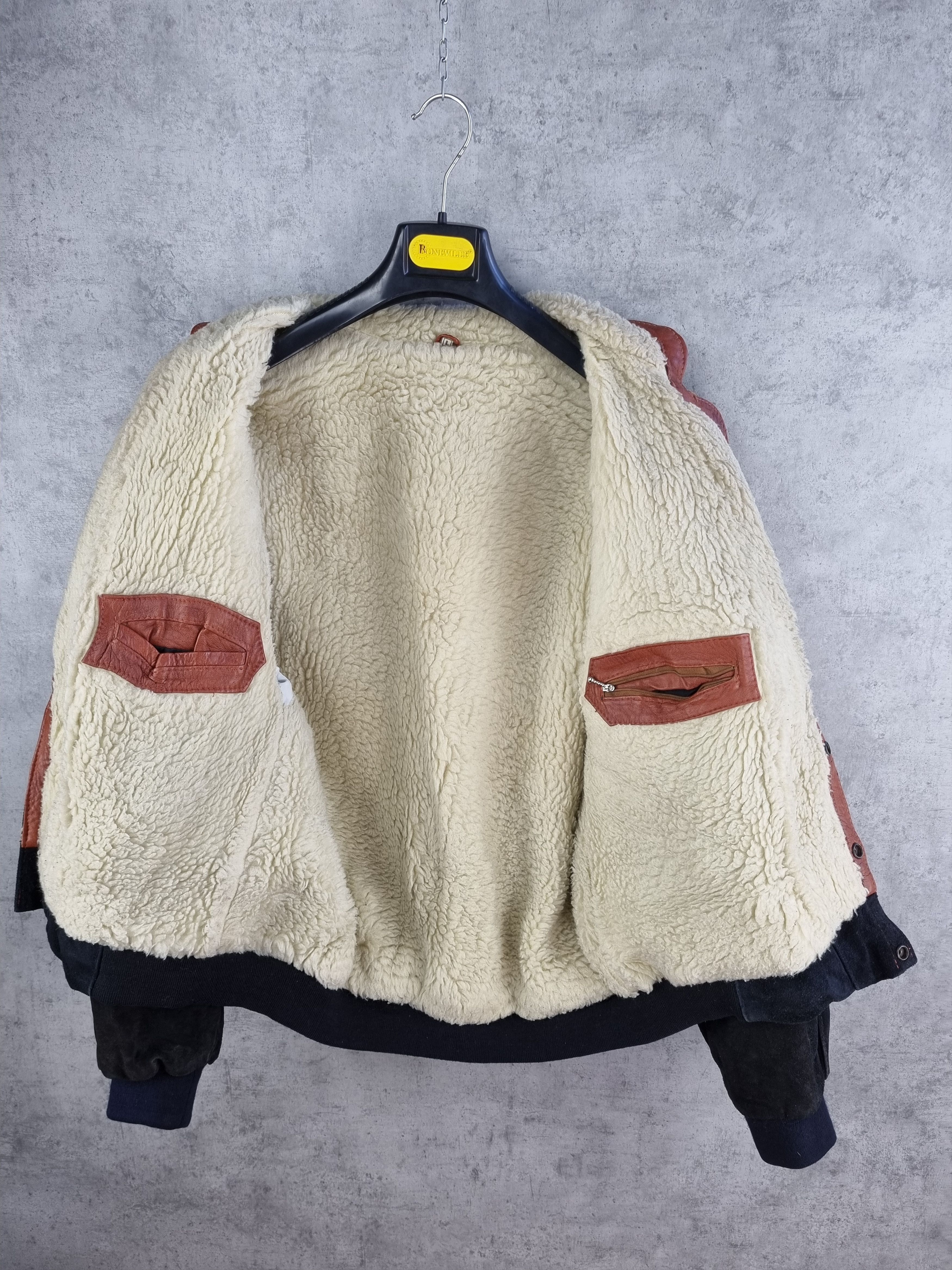 Aztech Mountain × Vintage 80s Aztec Suede Leather Bomber Aviator AIRMAIL Jacket Size US M / EU 48-50 / 2 - 8 Thumbnail