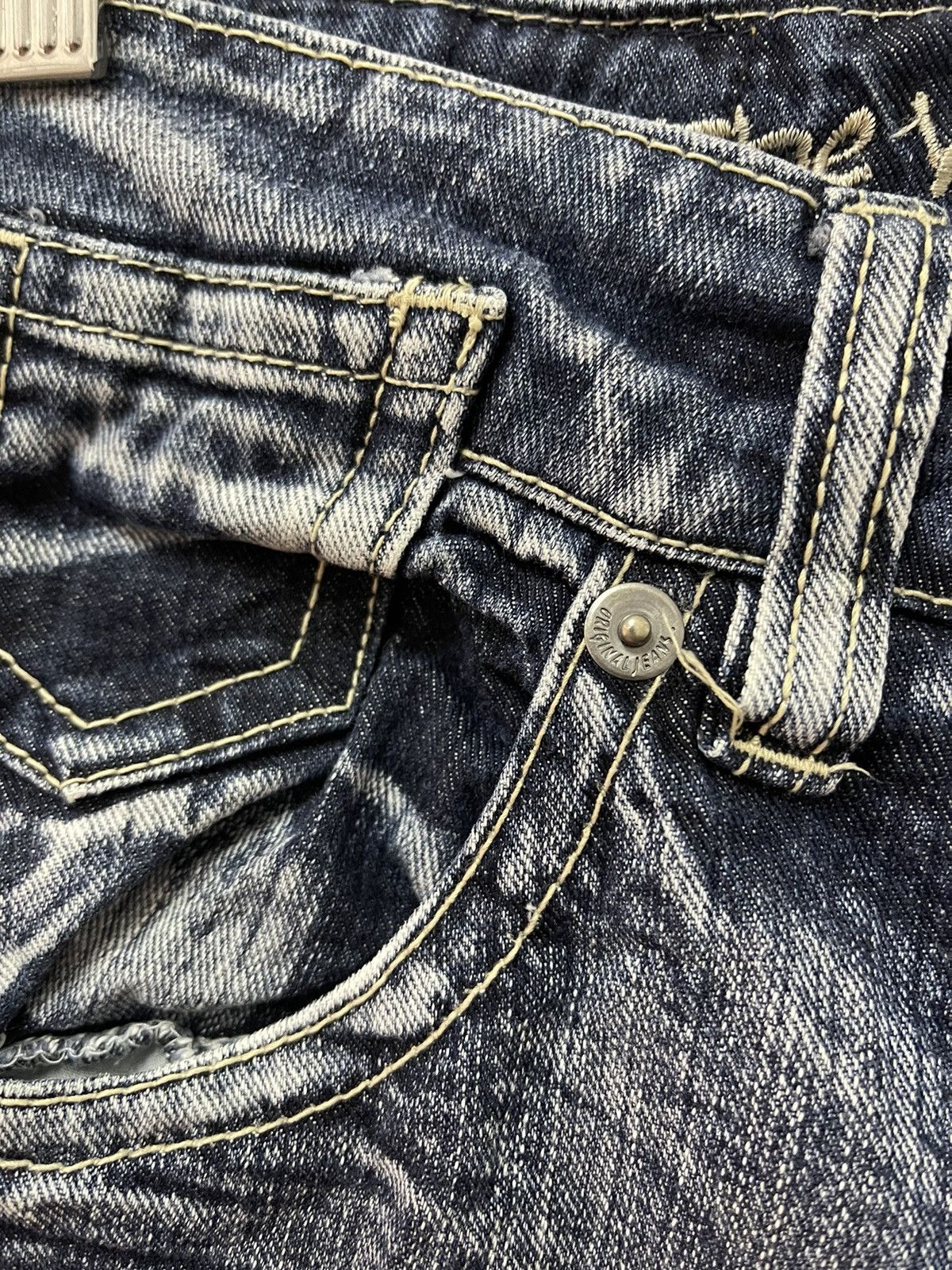 Japanese Brand × Vintage Japanese Design Custom Made Style Distressed Denim Size US 31 - 7 Thumbnail