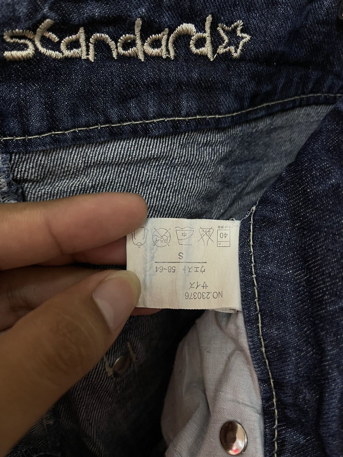 Japanese Brand × Vintage Japanese Design Custom Made Style Distressed Denim Size US 31 - 16 Thumbnail