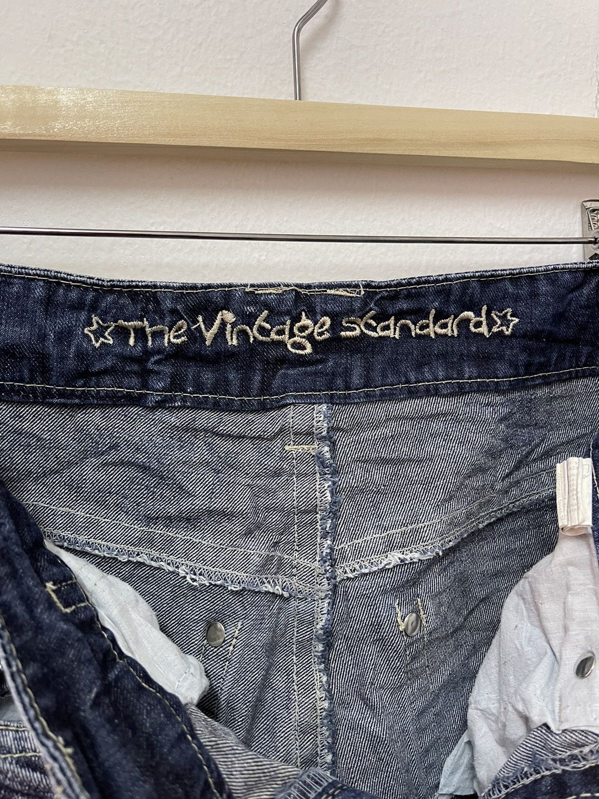 Japanese Brand × Vintage Japanese Design Custom Made Style Distressed Denim Size US 31 - 8 Thumbnail