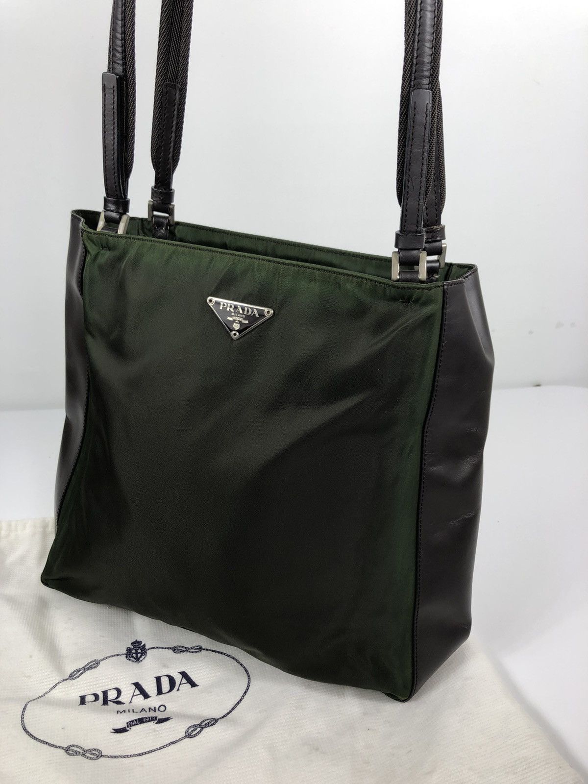 Prada 2000 ebano town shoulder bag