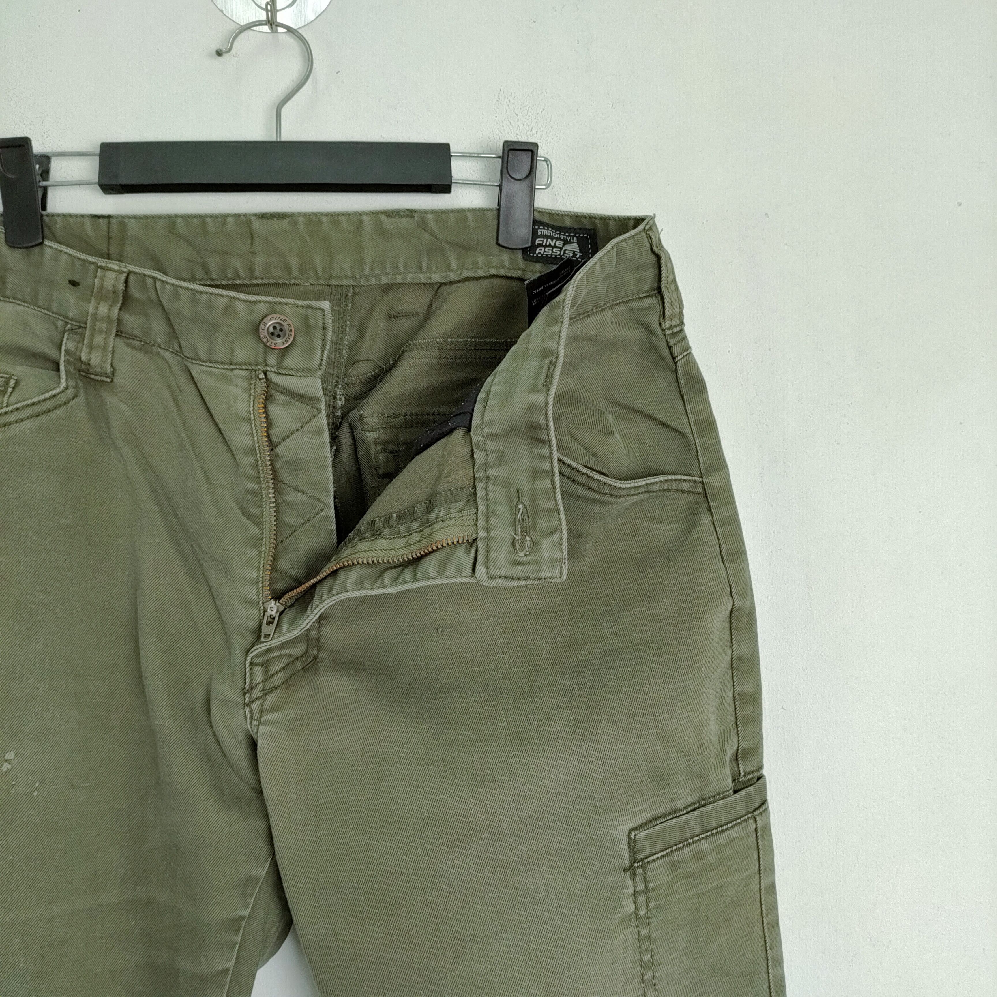 Japanese Brand VINTAGE JAPANESE BRAND FADED GREEN CARGO PANTS Size US 30 / EU 46 - 6 Thumbnail