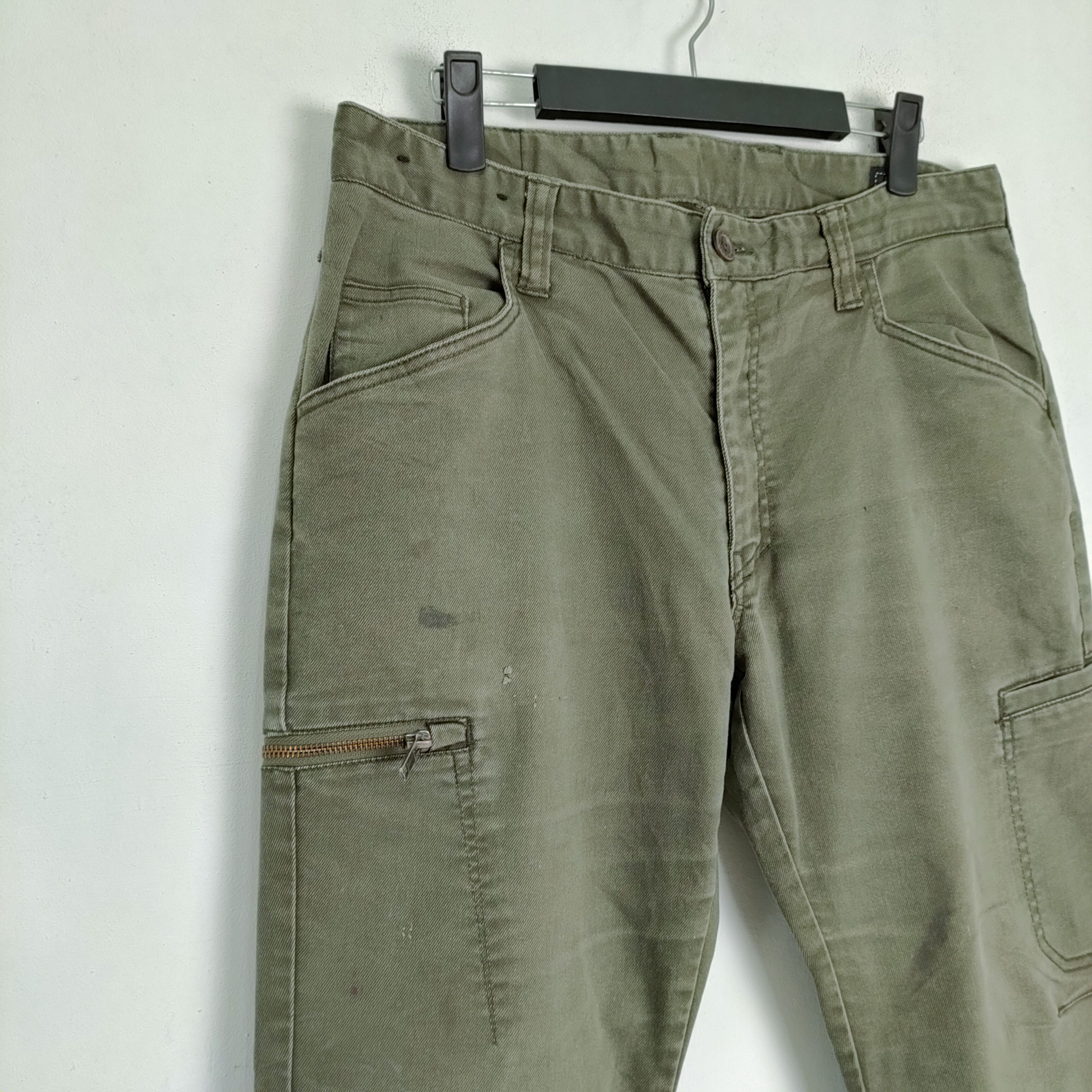 Japanese Brand VINTAGE JAPANESE BRAND FADED GREEN CARGO PANTS Size US 30 / EU 46 - 3 Thumbnail