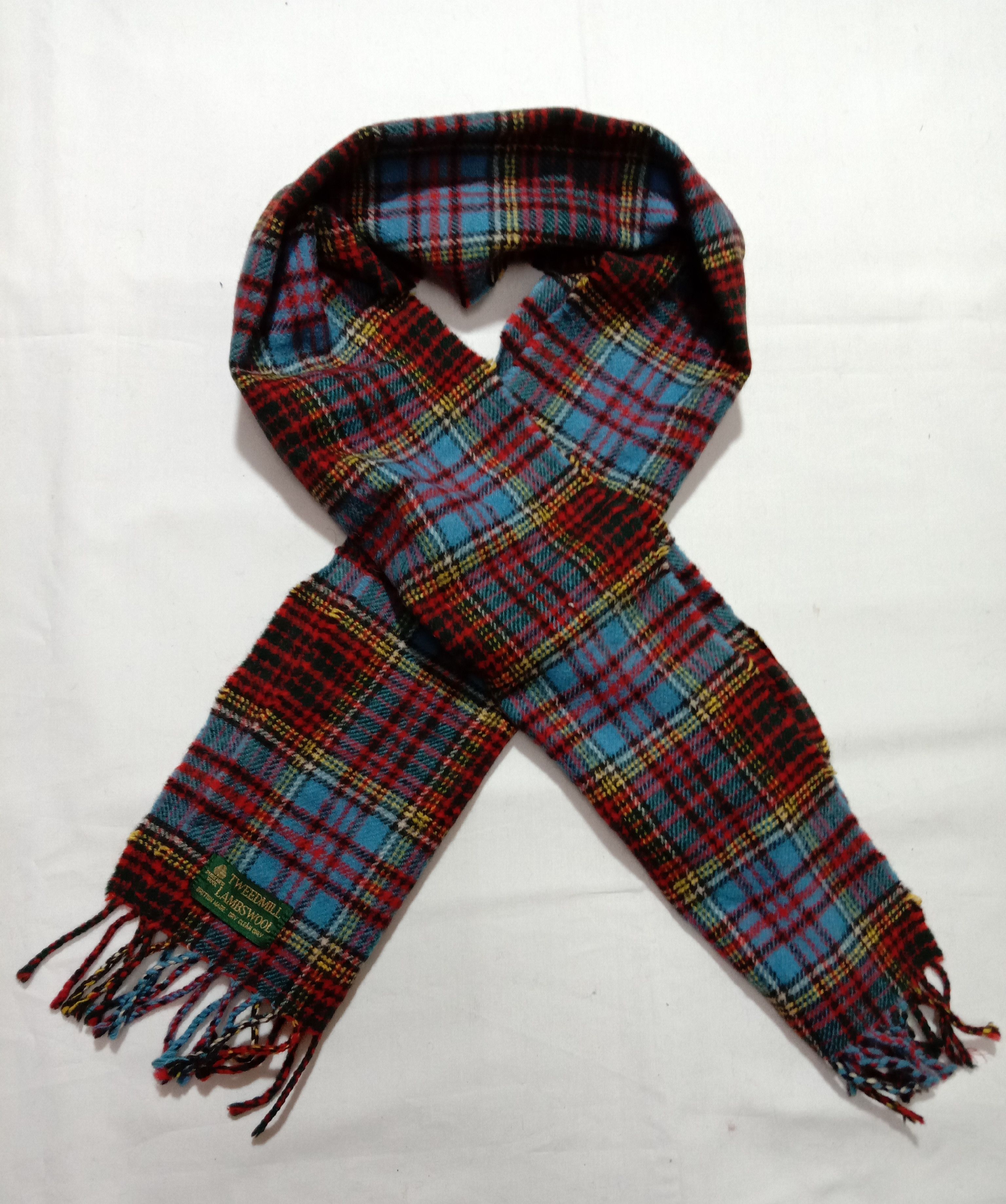 Designer COMBO!! Tweedmill Lambswool British Made Muffler/Scarf Size ONE SIZE - 1 Thumbnail