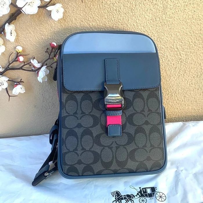 Coach Coach Track Pack In Colorblock Signature Canvas c8126 Grailed