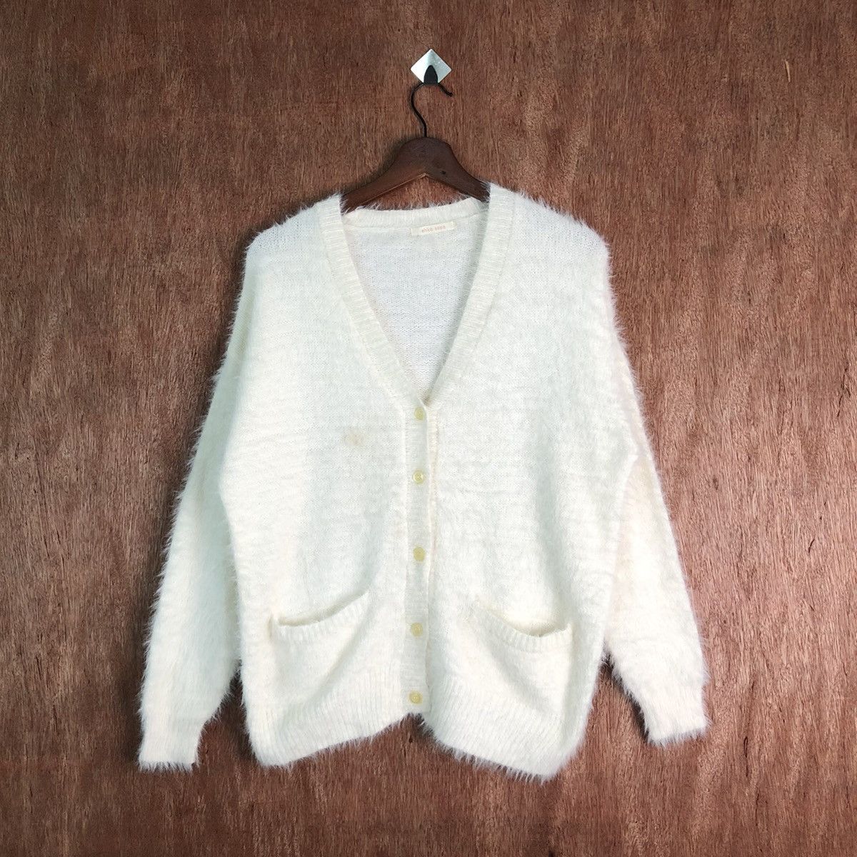 Homespun Knitwear Ehka Shop plain Shag Shaggy Fur Mohair Knitwear #6516 Size M / US 6-8 / IT 42-44 - 1 Thumbnail