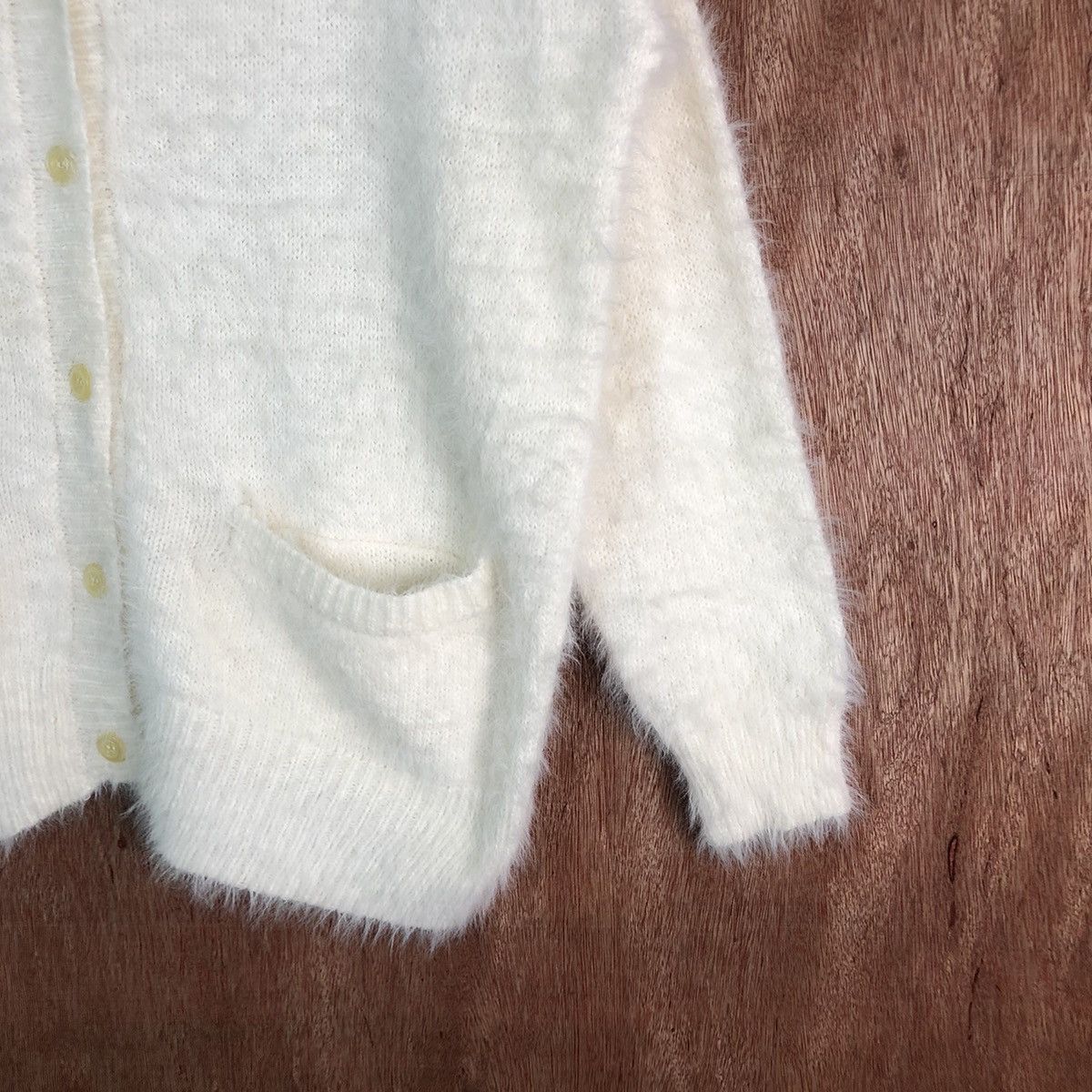 Homespun Knitwear Ehka Shop plain Shag Shaggy Fur Mohair Knitwear #6516 Size M / US 6-8 / IT 42-44 - 5 Thumbnail