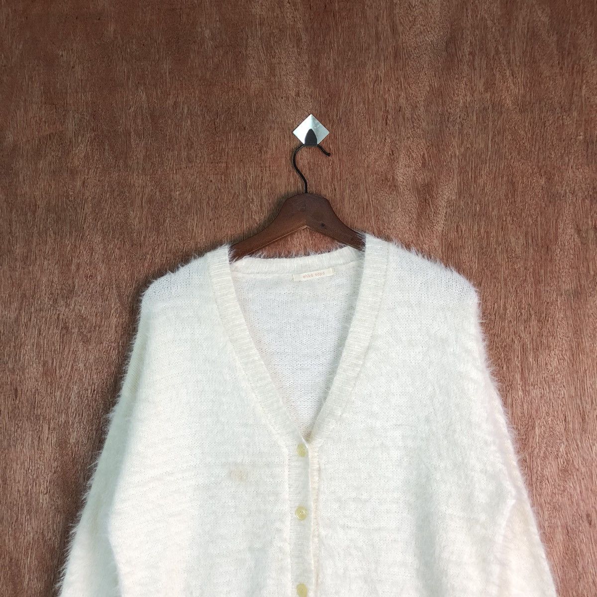 Homespun Knitwear Ehka Shop plain Shag Shaggy Fur Mohair Knitwear #6516 Size M / US 6-8 / IT 42-44 - 2 Thumbnail