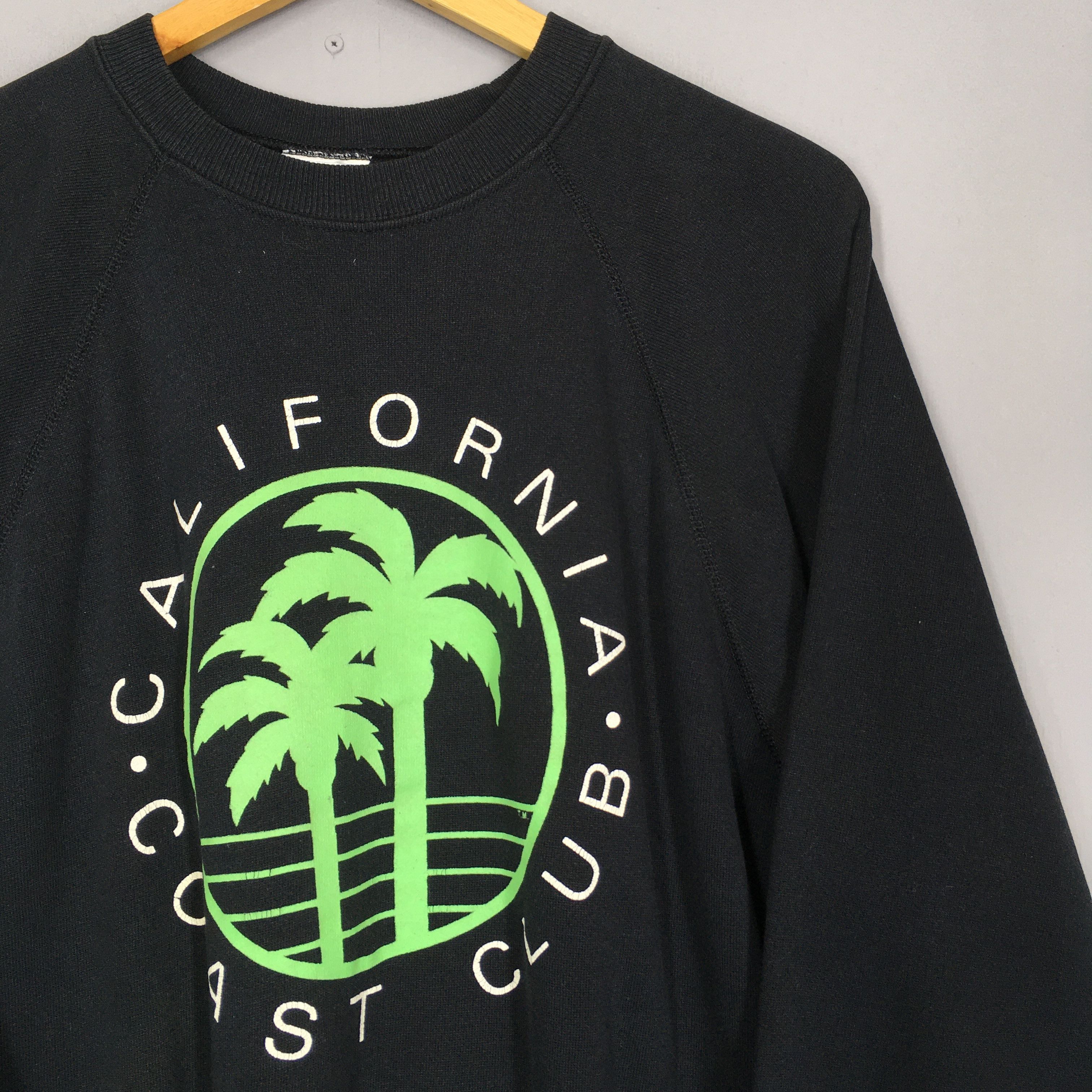 Hanes × Vintage Vintage California Coast Club Black Sweatshirt Size XL Size US XL / EU 56 / 4 - 2 Thumbnail