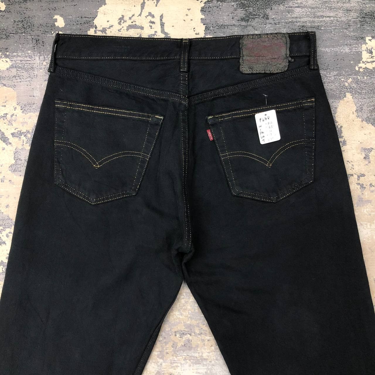 Levi's P638 VTG LEVI'S 501 ALL BLACK DENIM Size US 32 / EU 48 - 4 Thumbnail