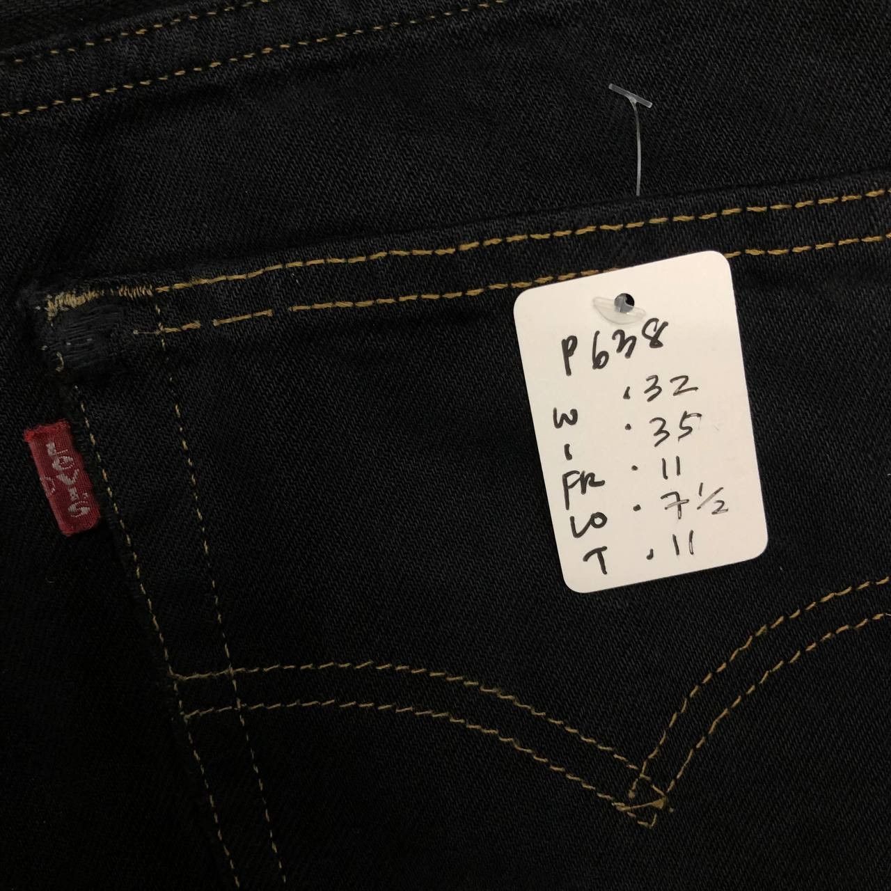 Levi's P638 VTG LEVI'S 501 ALL BLACK DENIM Size US 32 / EU 48 - 11 Thumbnail