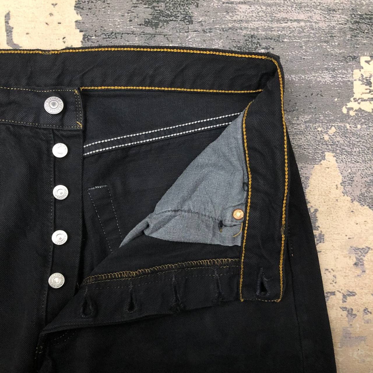 Levi's P638 VTG LEVI'S 501 ALL BLACK DENIM Size US 32 / EU 48 - 6 Thumbnail