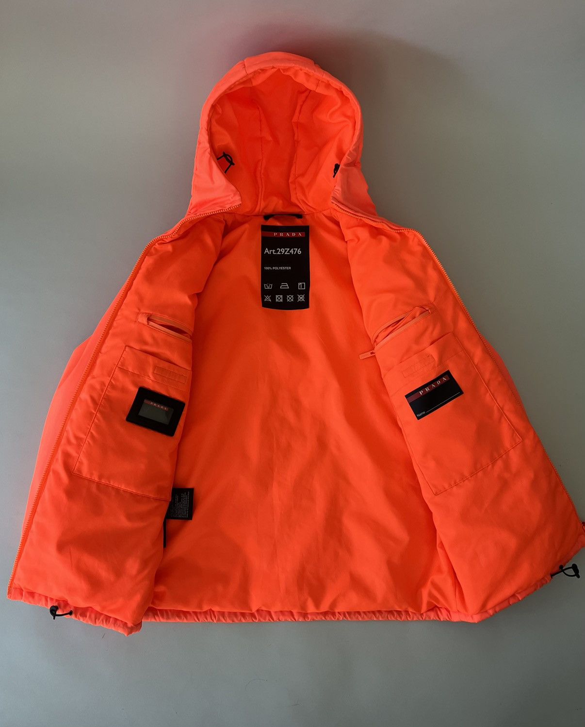Prada Prada Linea Rossa AW18 Tech Logo Padded Jacket Size US S / EU 44-46 / 1 - 6 Thumbnail