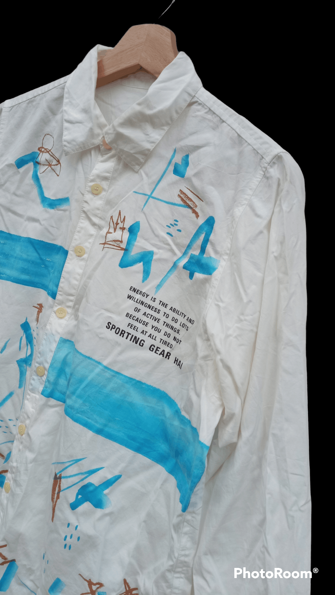 Hai Sporting Gear × Issey Miyake × Vintage 🔥🔥Hai Sporting Gear Issey Miyaki Artwork LS Shirt Size US M / EU 48-50 / 2 - 8 Thumbnail