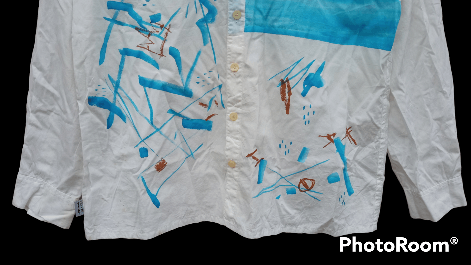 Hai Sporting Gear × Issey Miyake × Vintage 🔥🔥Hai Sporting Gear Issey Miyaki Artwork LS Shirt Size US M / EU 48-50 / 2 - 13 Thumbnail