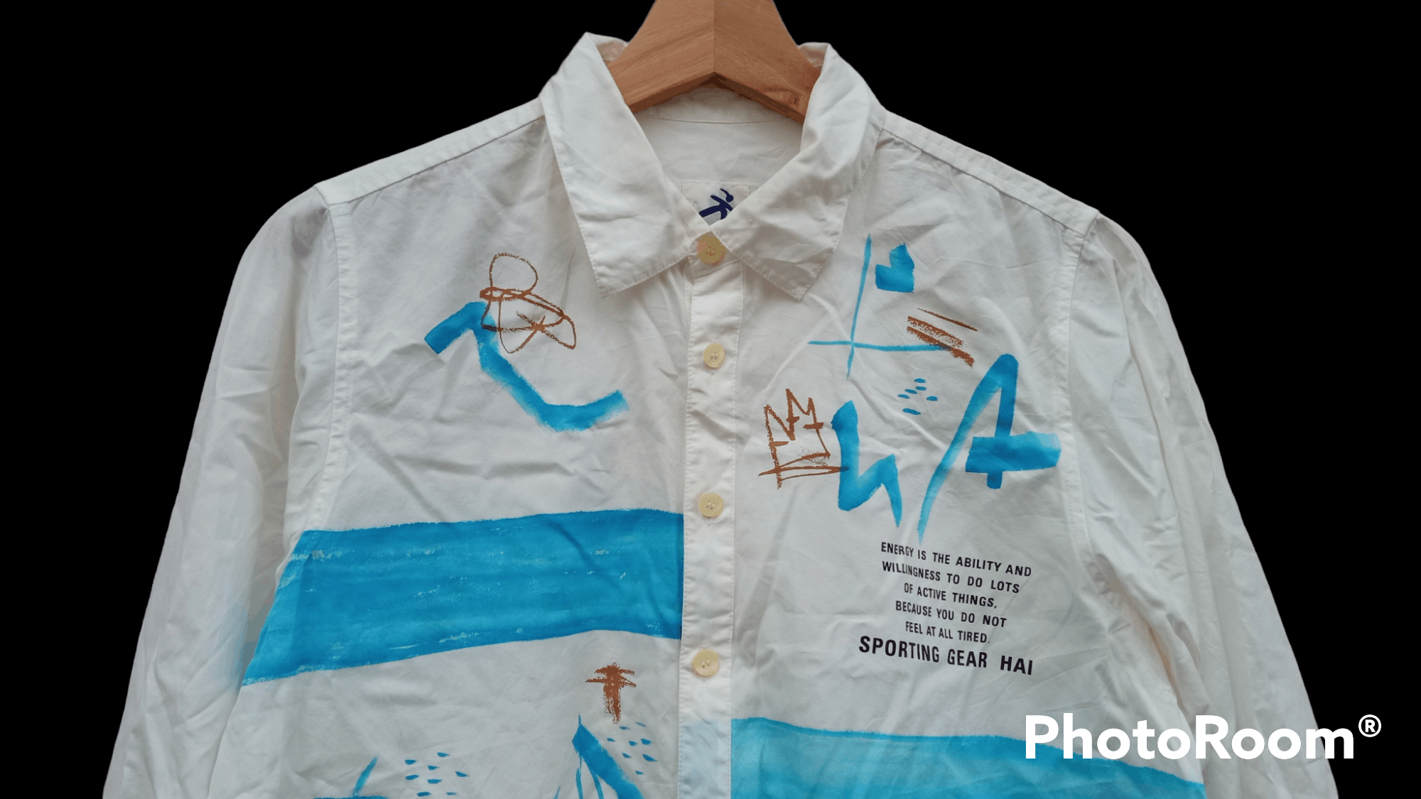 Hai Sporting Gear × Issey Miyake × Vintage 🔥🔥Hai Sporting Gear Issey Miyaki Artwork LS Shirt Size US M / EU 48-50 / 2 - 11 Thumbnail