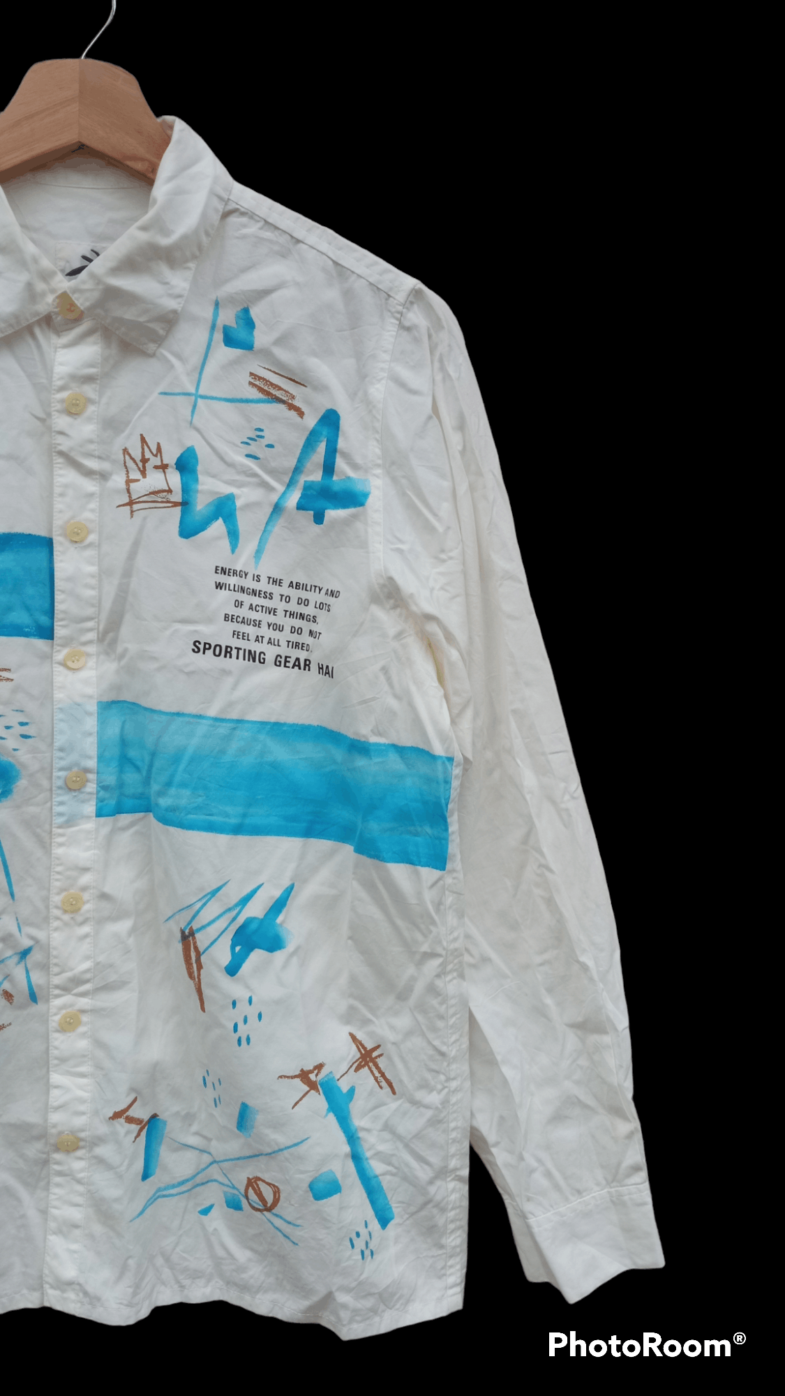 Hai Sporting Gear × Issey Miyake × Vintage 🔥🔥Hai Sporting Gear Issey Miyaki Artwork LS Shirt Size US M / EU 48-50 / 2 - 4 Thumbnail