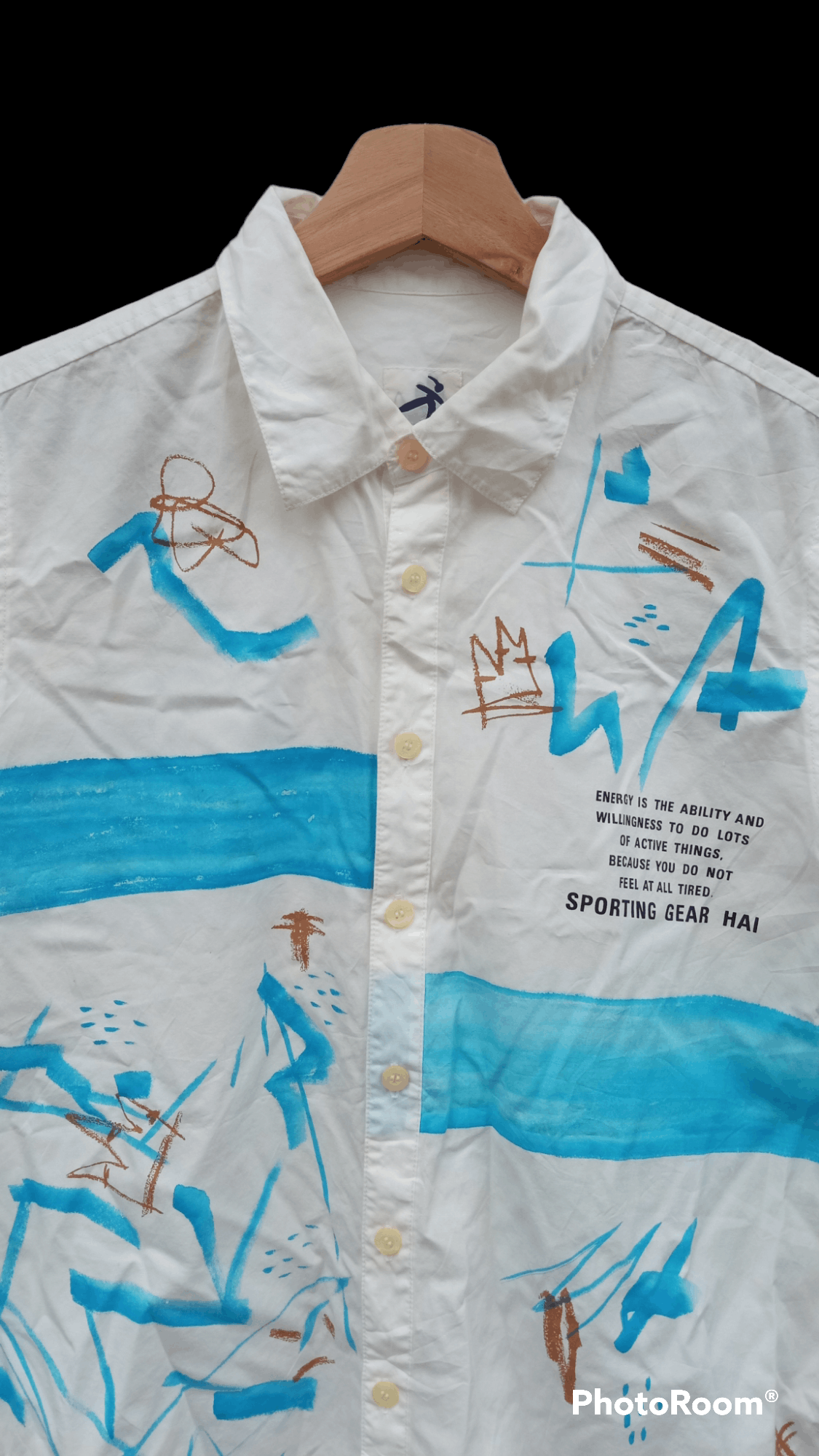Hai Sporting Gear × Issey Miyake × Vintage 🔥🔥Hai Sporting Gear Issey Miyaki Artwork LS Shirt Size US M / EU 48-50 / 2 - 16 Thumbnail