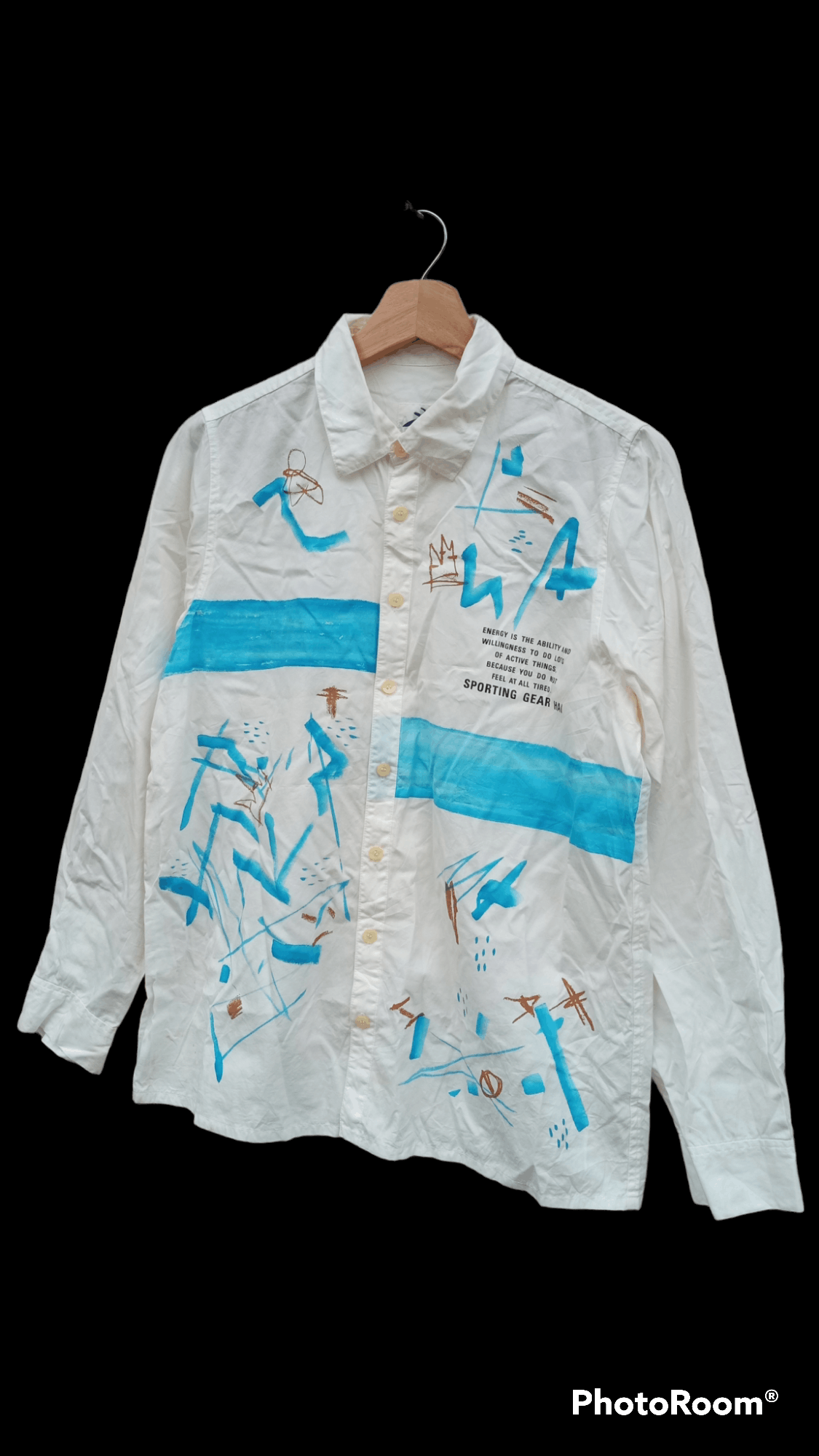 Hai Sporting Gear × Issey Miyake × Vintage 🔥🔥Hai Sporting Gear Issey Miyaki Artwork LS Shirt Size US M / EU 48-50 / 2 - 2 Thumbnail