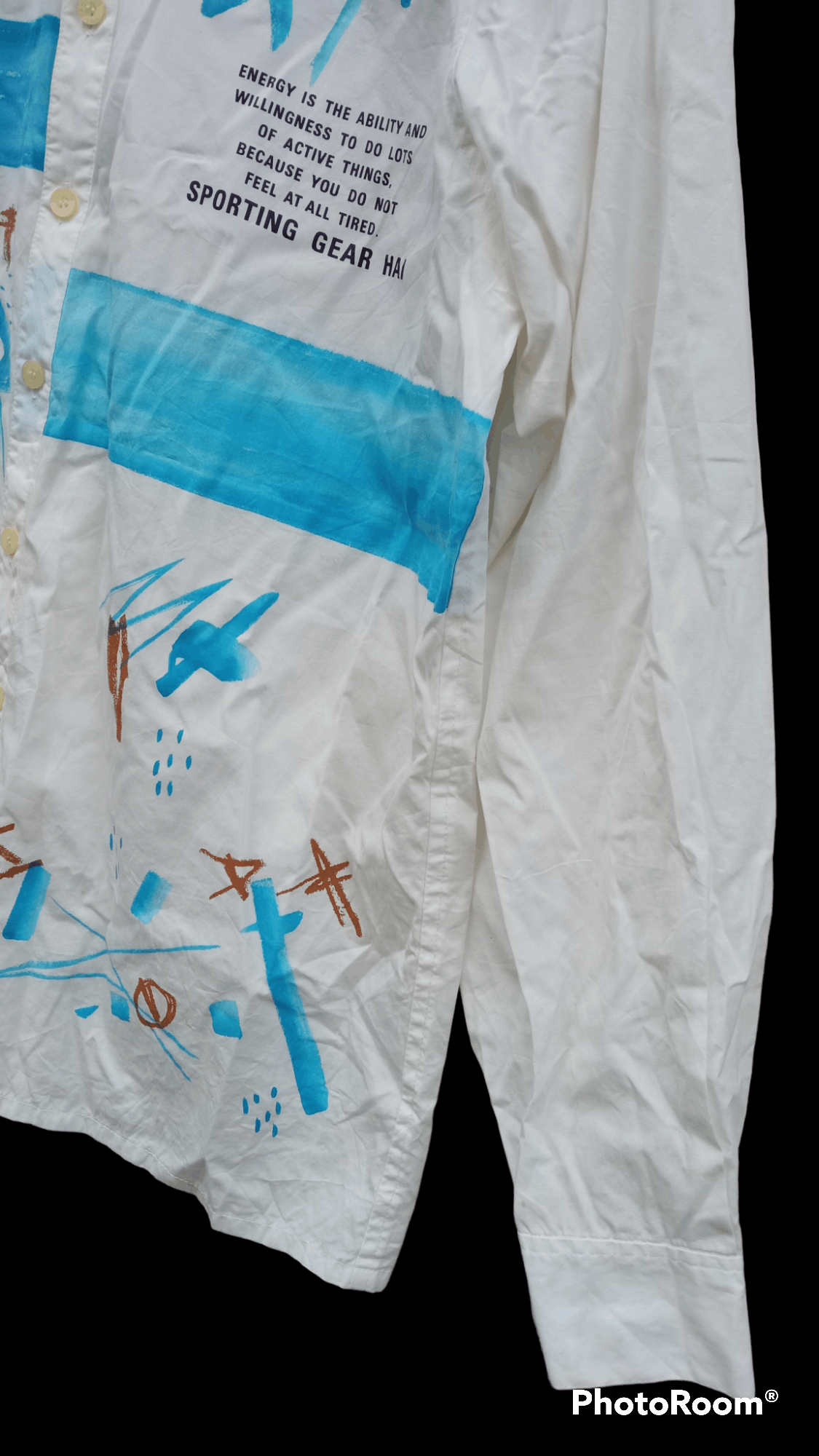 Hai Sporting Gear × Issey Miyake × Vintage 🔥🔥Hai Sporting Gear Issey Miyaki Artwork LS Shirt Size US M / EU 48-50 / 2 - 9 Thumbnail
