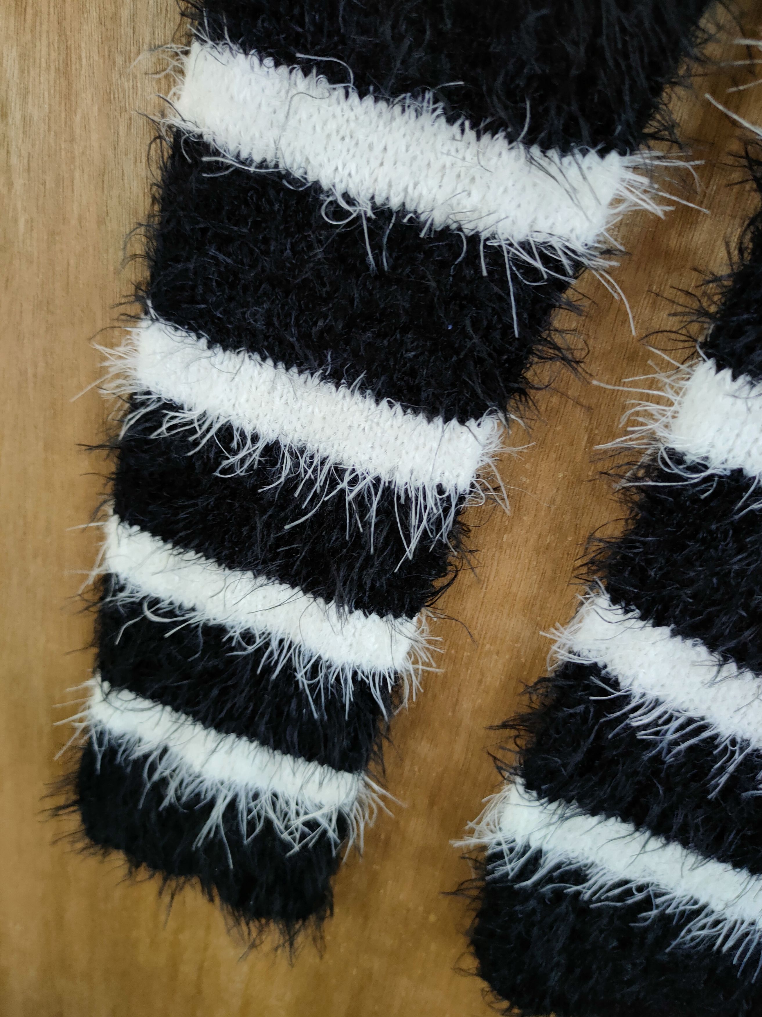 Homespun Knitwear D Avail Jean stripe mohair soft fur shaggy knitwear #46-924 Size M / US 6-8 / IT 42-44 - 8 Thumbnail