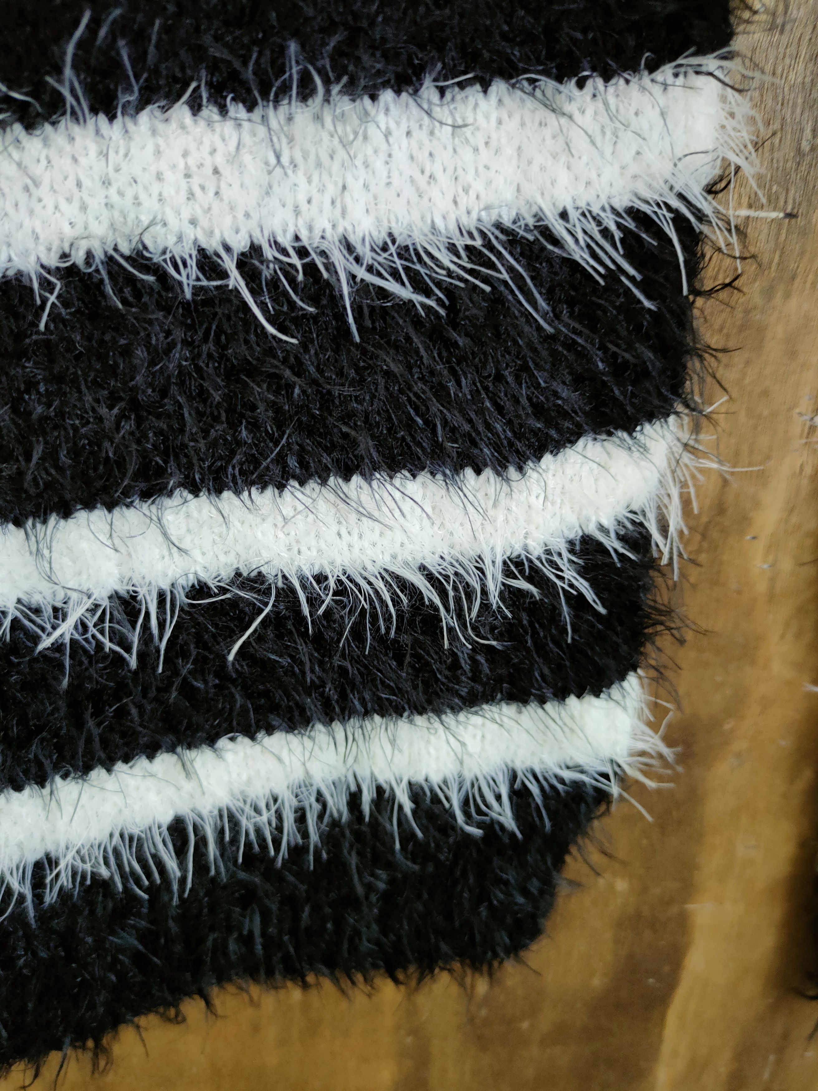 Homespun Knitwear D Avail Jean stripe mohair soft fur shaggy knitwear #46-924 Size M / US 6-8 / IT 42-44 - 7 Thumbnail