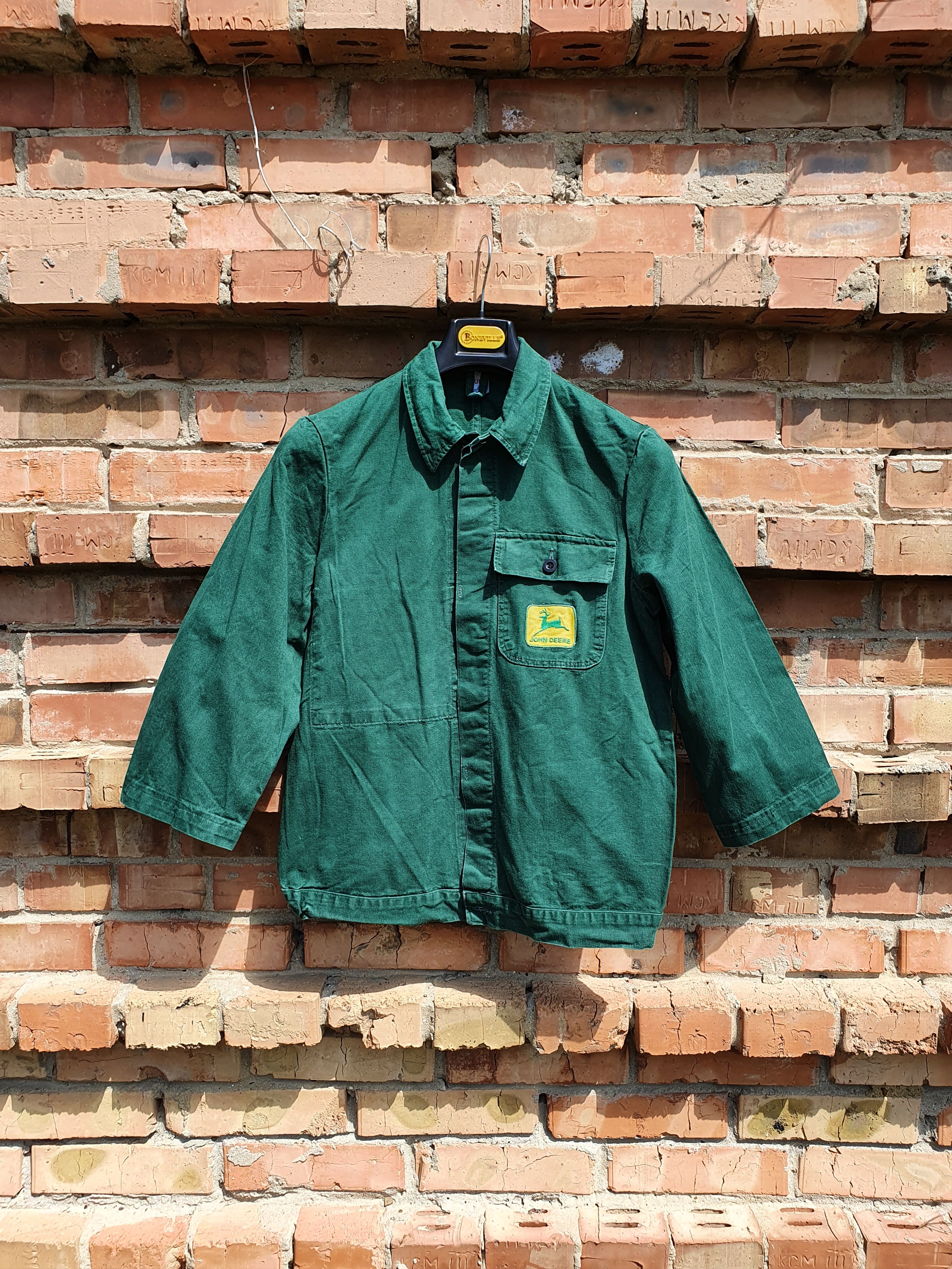 John Deere × Vintage Rare 60s Vintage Worker Collared Light jacket Size US M / EU 48-50 / 2 - 2 Thumbnail