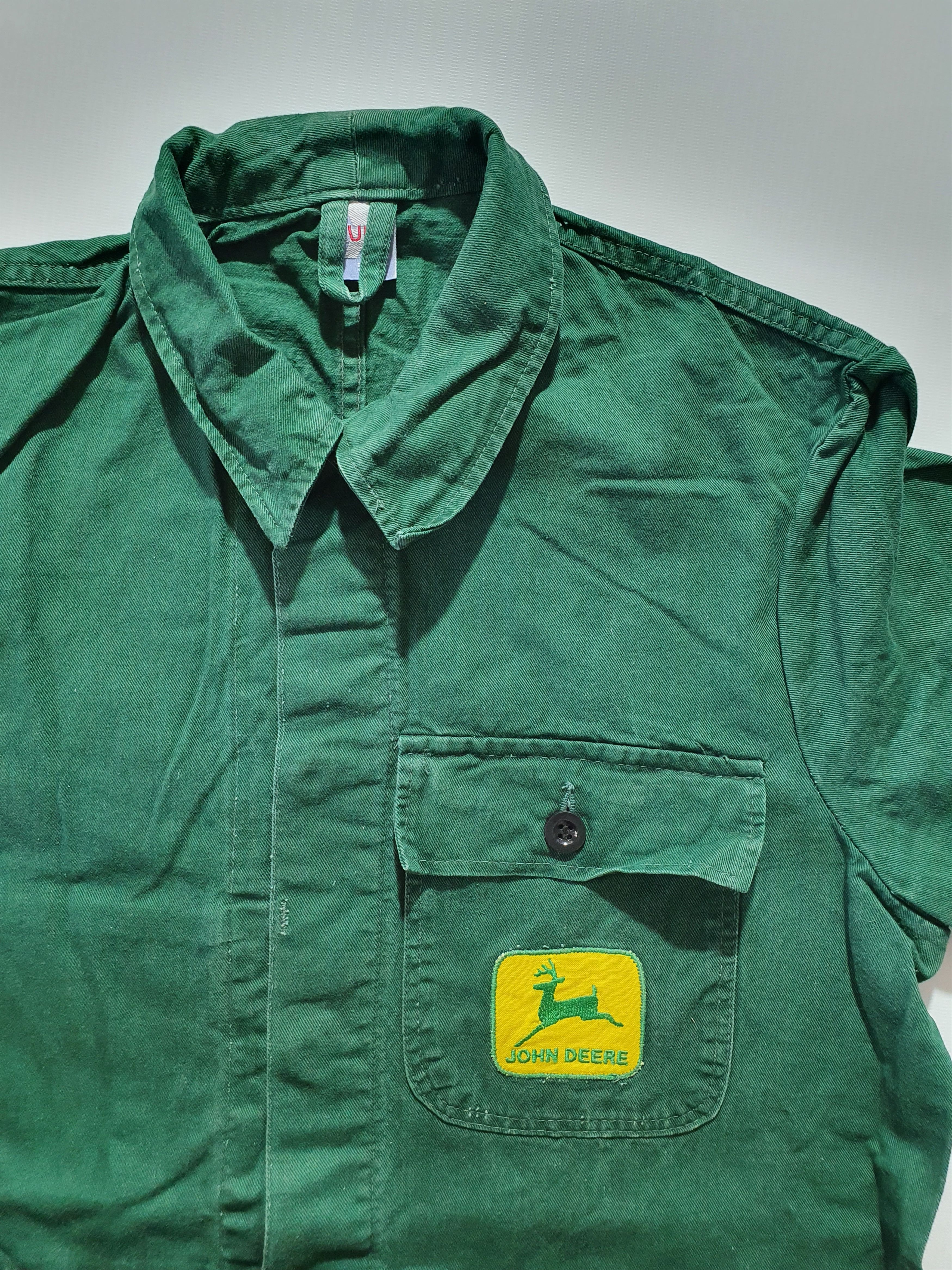John Deere × Vintage Rare 60s Vintage Worker Collared Light jacket Size US M / EU 48-50 / 2 - 5 Thumbnail