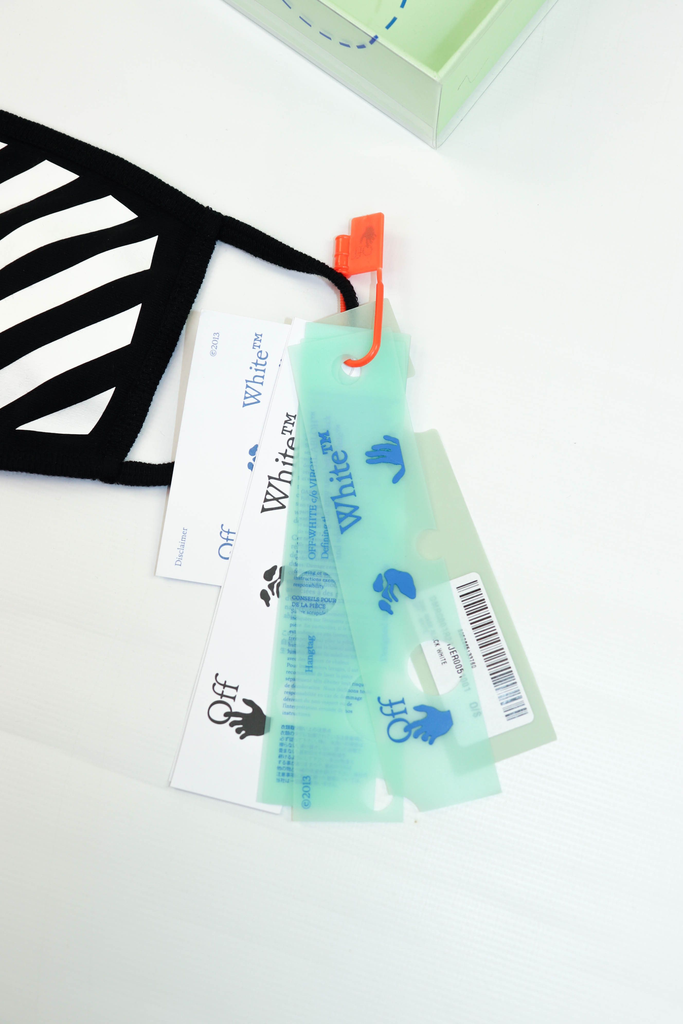 Off-White Off-White Black White Diagonal Logo Face Mask Size ONE SIZE - 8 Thumbnail