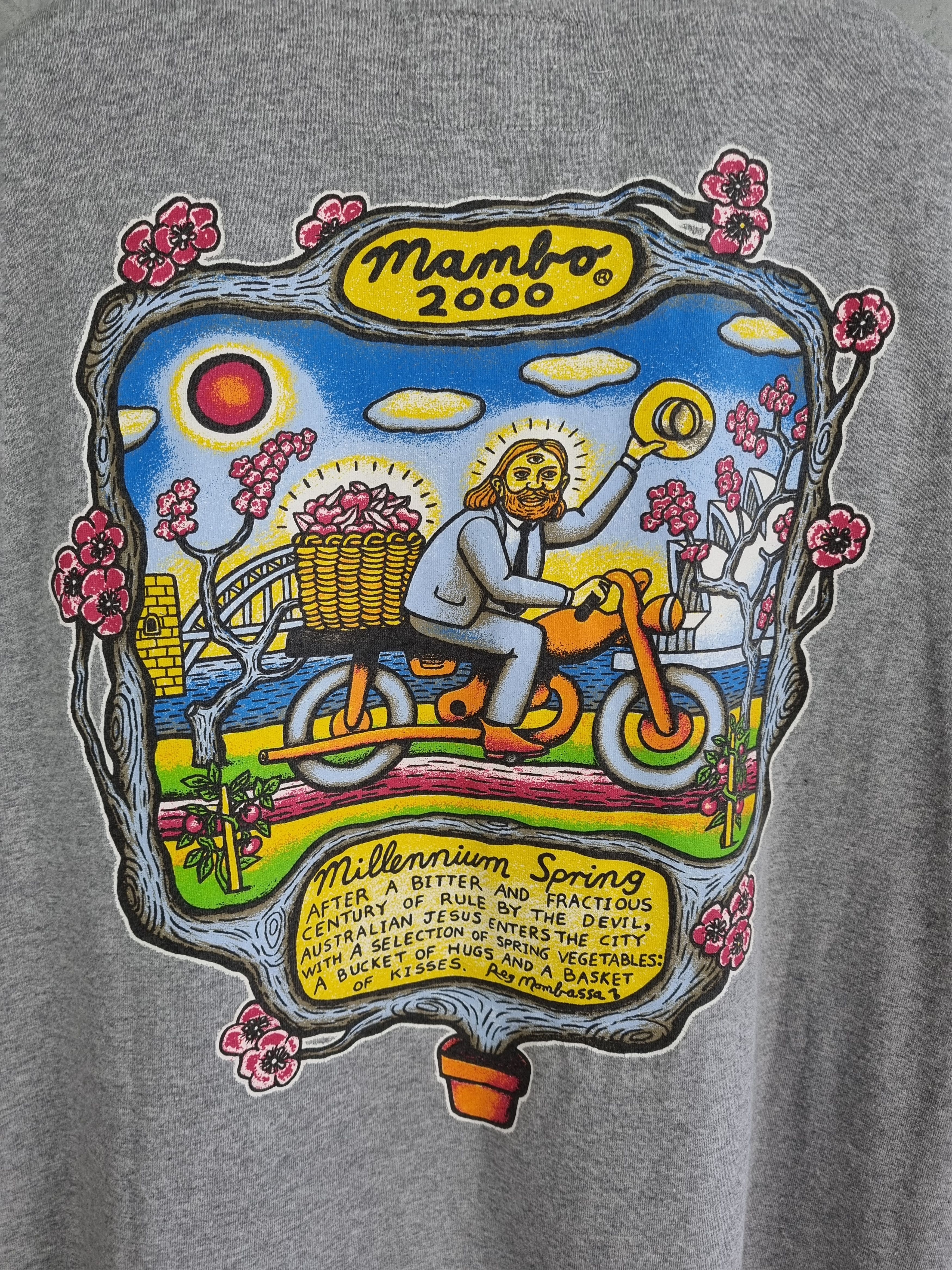Mambo × Vintage Rare 1996 Vintage Mambo Box Logo Print Tee Shirt Size US M / EU 48-50 / 2 - 5 Thumbnail