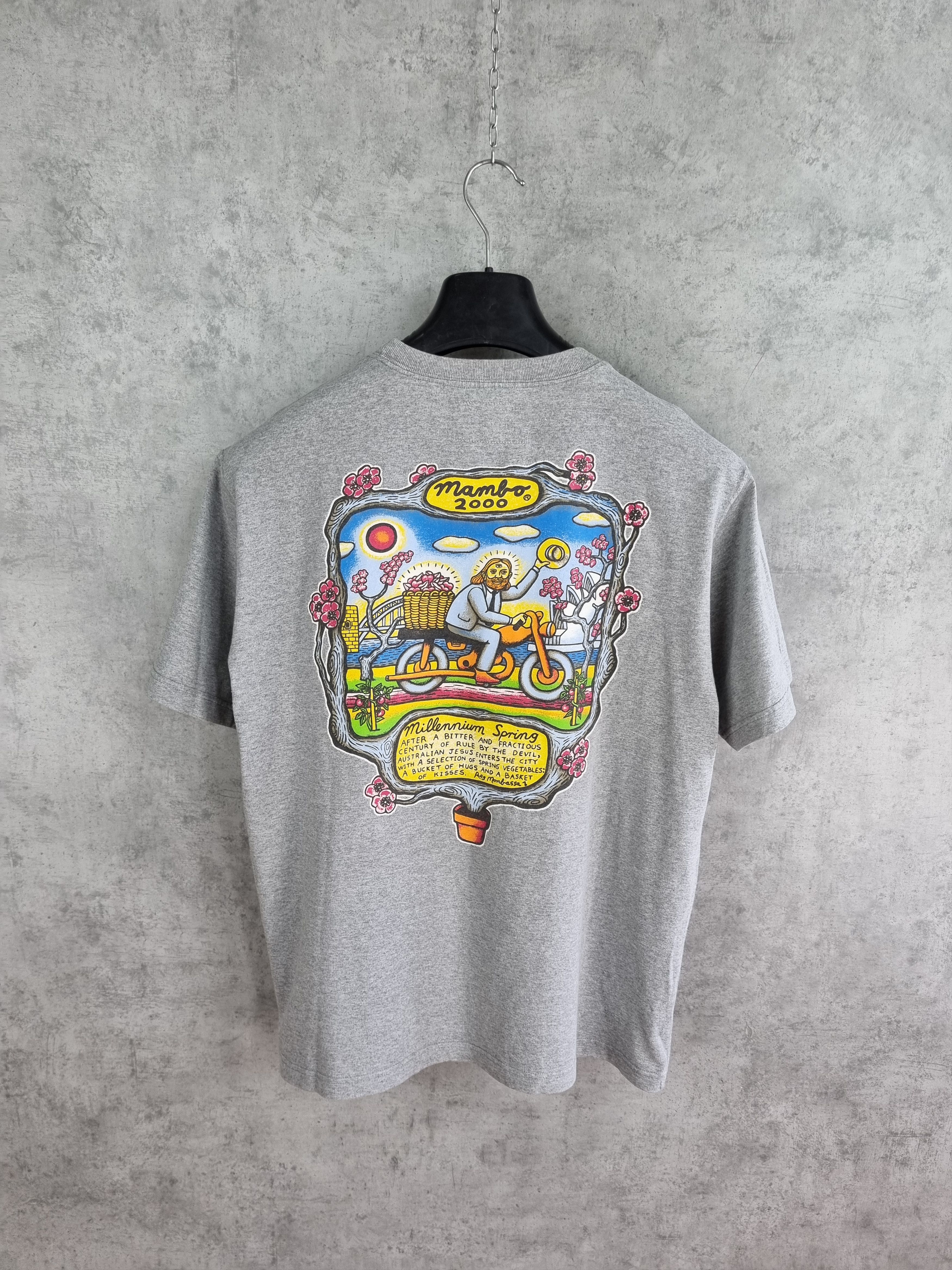 Mambo × Vintage Rare 1996 Vintage Mambo Box Logo Print Tee Shirt Size US M / EU 48-50 / 2 - 1 Thumbnail