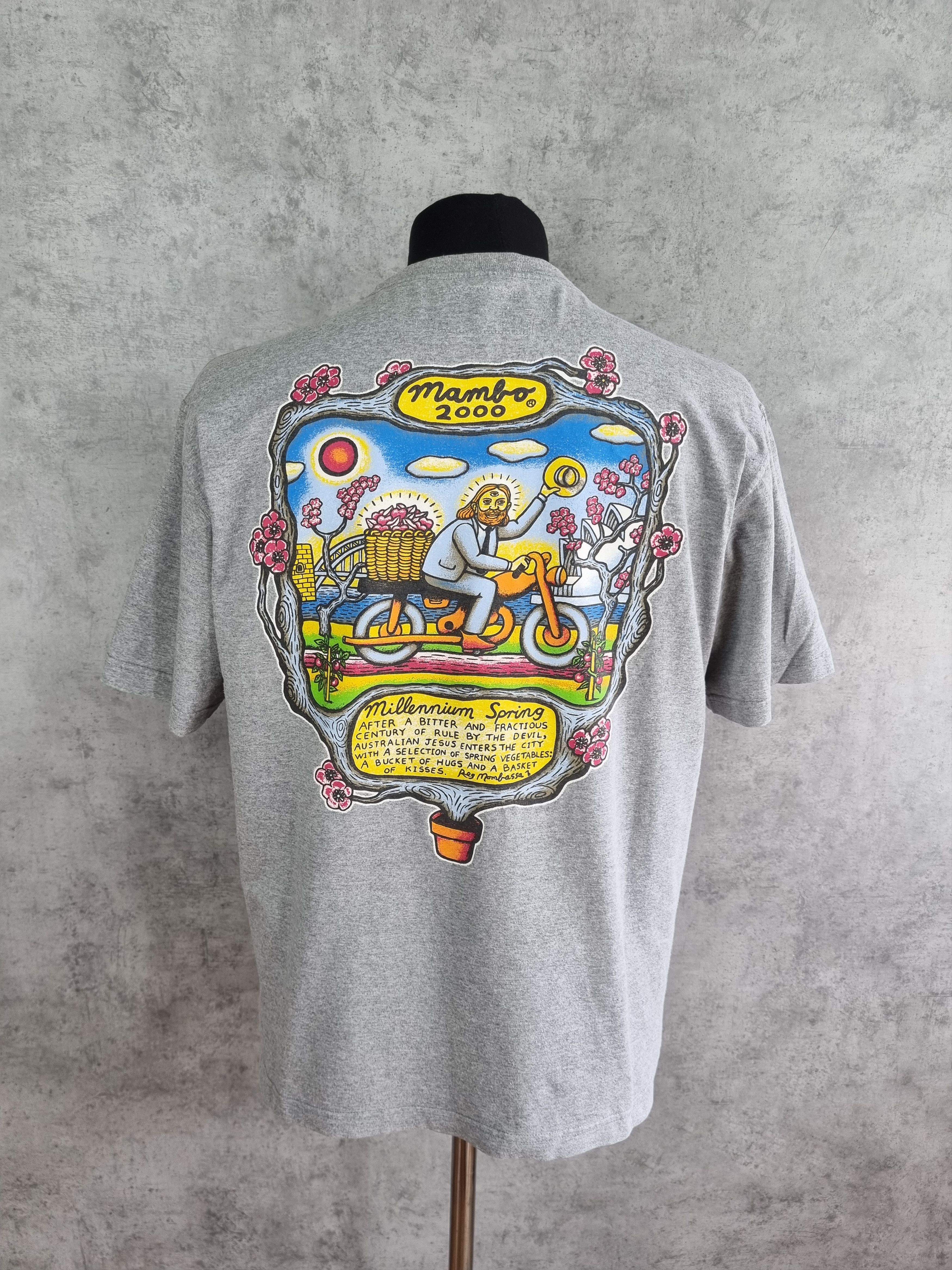 Mambo × Vintage Rare 1996 Vintage Mambo Box Logo Print Tee Shirt Size US M / EU 48-50 / 2 - 3 Thumbnail