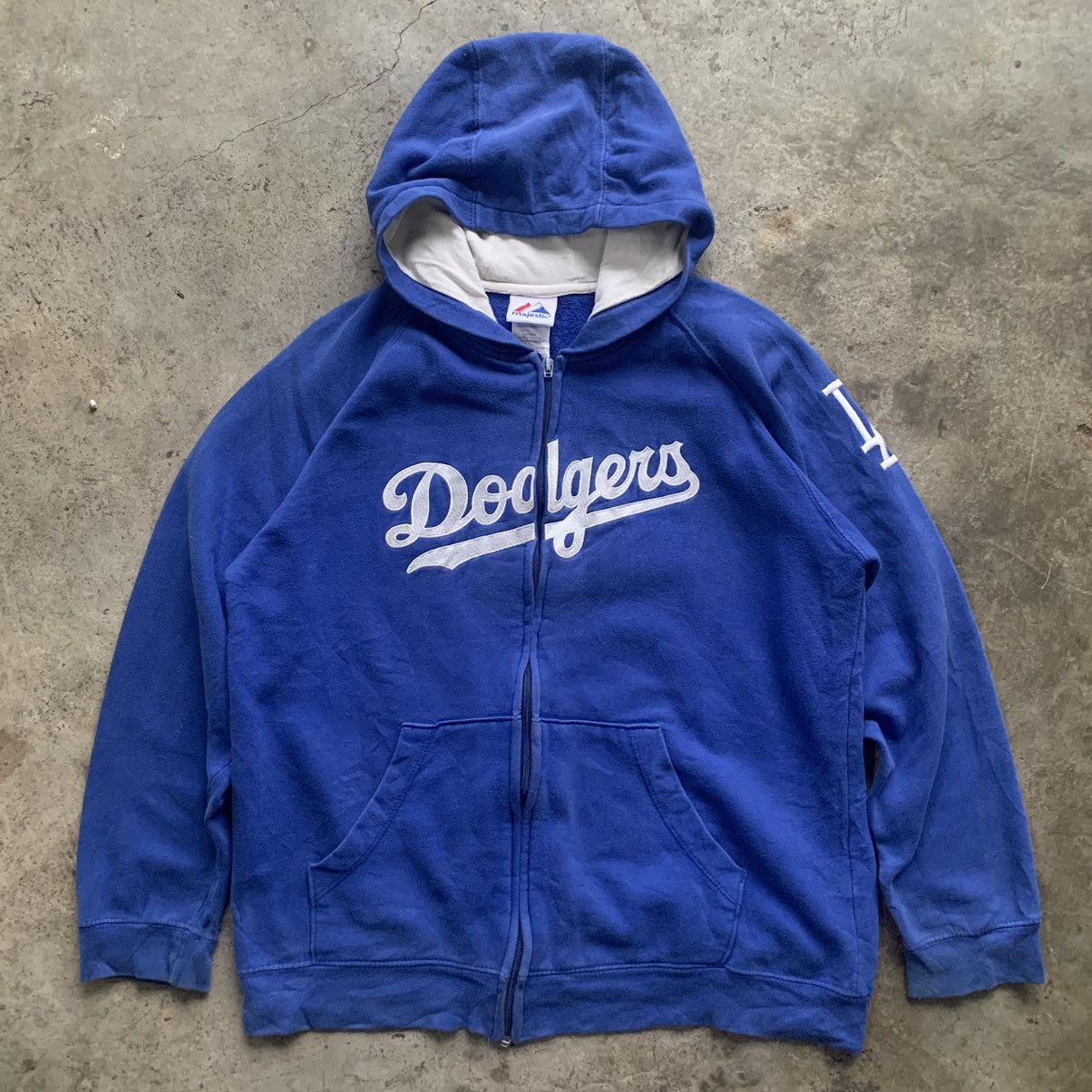 Majestic MLB LA Dodgers hoodie zipper blue jacket Size US S / EU 44-46 / 1 - 11 Thumbnail