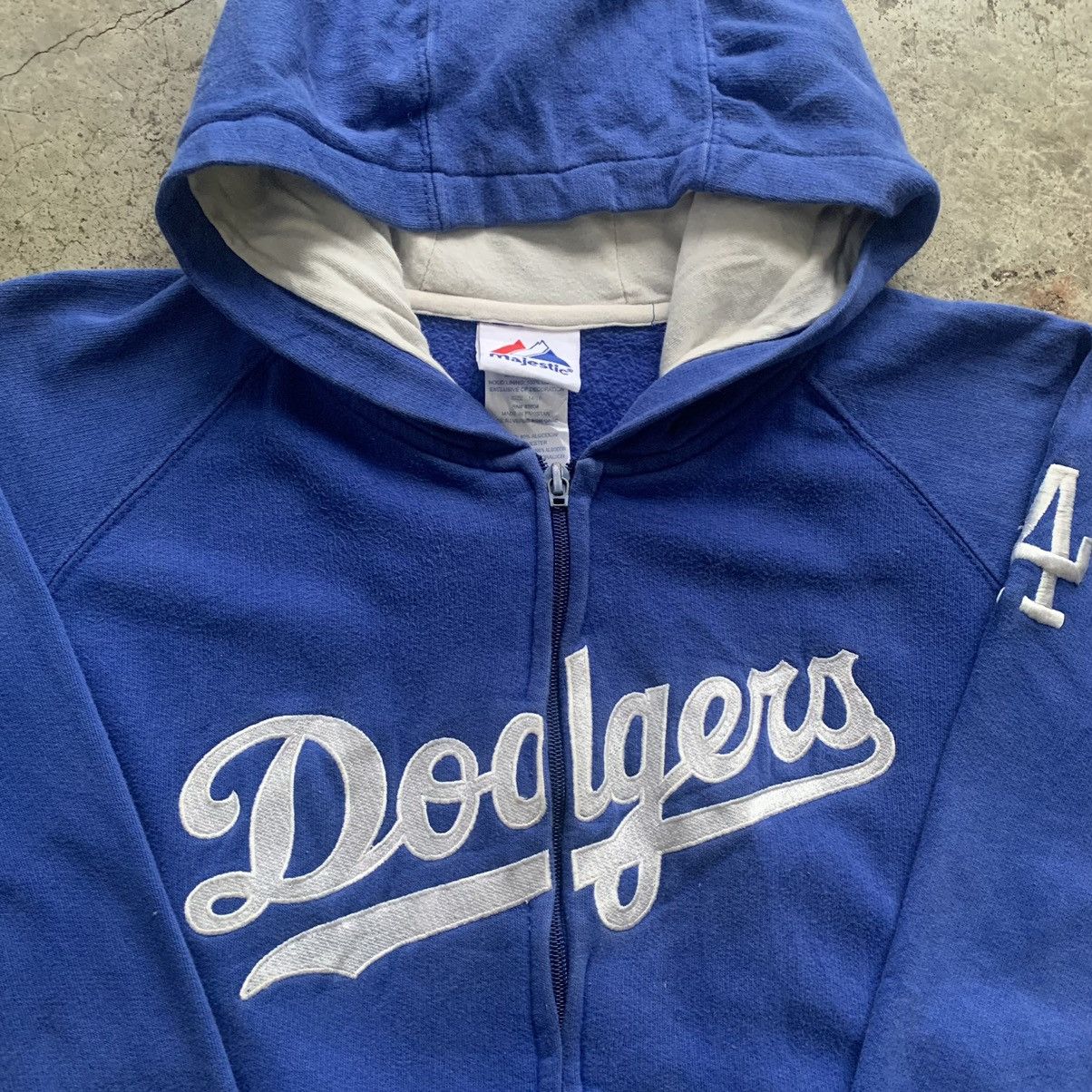 Majestic MLB LA Dodgers hoodie zipper blue jacket Size US S / EU 44-46 / 1 - 7 Thumbnail