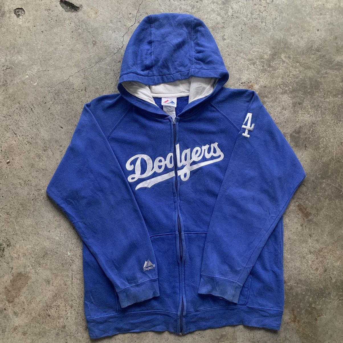 Majestic MLB LA Dodgers hoodie zipper blue jacket Size US S / EU 44-46 / 1 - 5 Thumbnail