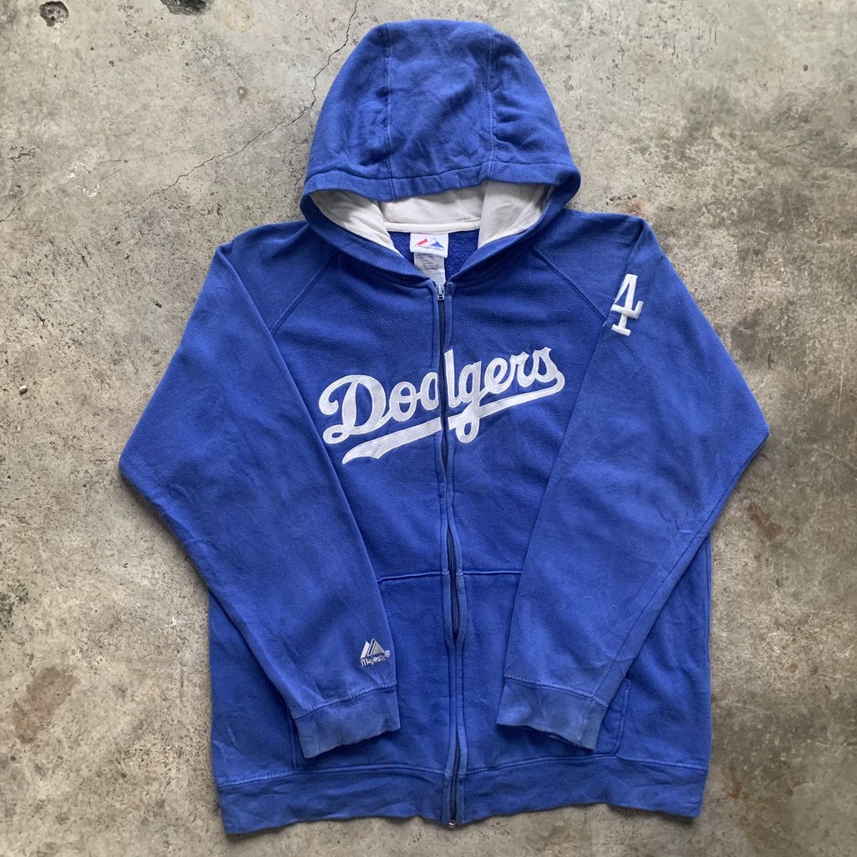 Majestic MLB LA Dodgers hoodie zipper blue jacket Size US S / EU 44-46 / 1 - 13 Thumbnail