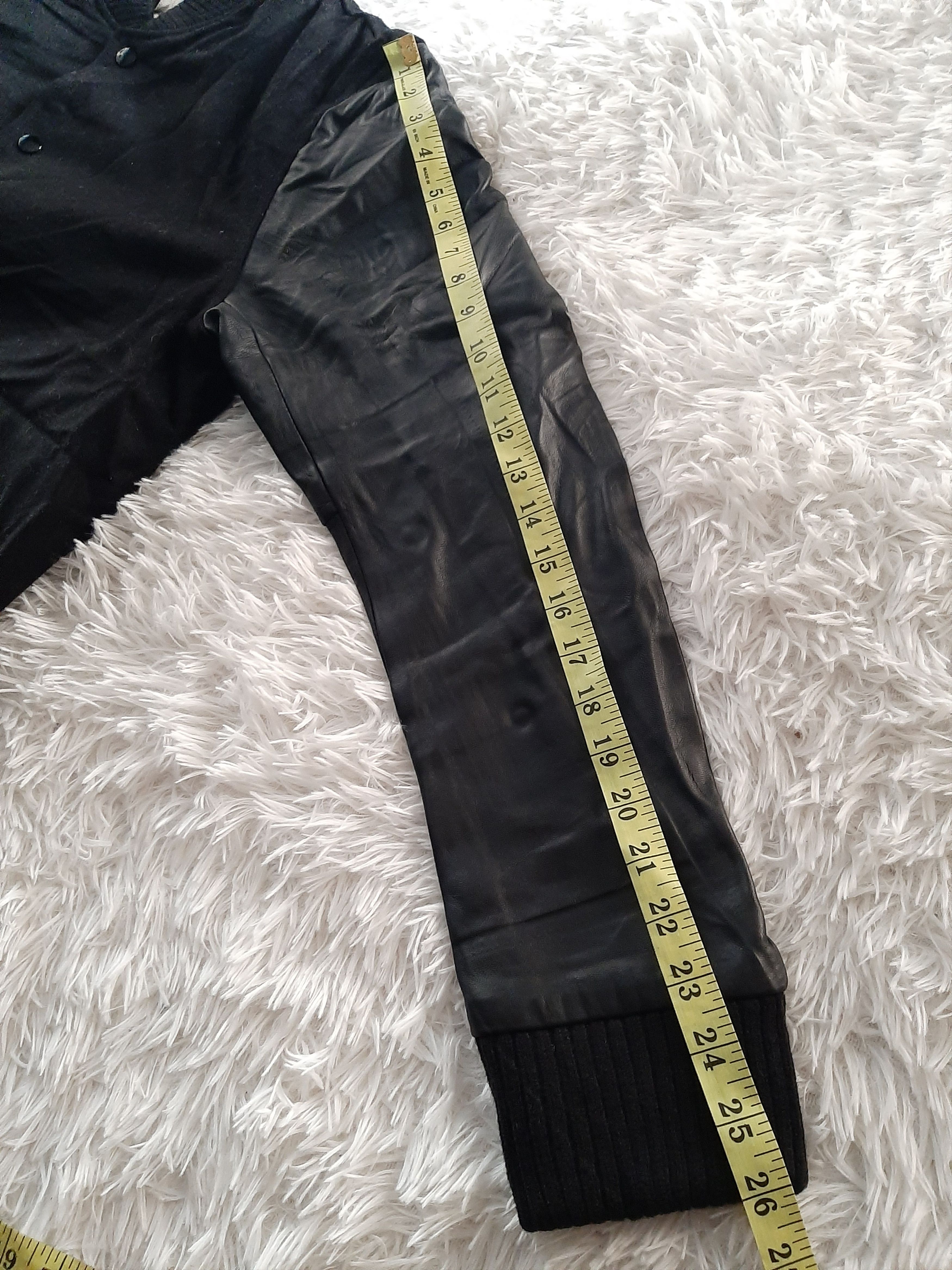 Japanese Brand × Vintage FREAK'S STORE THERMOLITE VARSITY JACKET SHEEP LEATHER SLEEVE Size US L / EU 52-54 / 3 - 12 Thumbnail