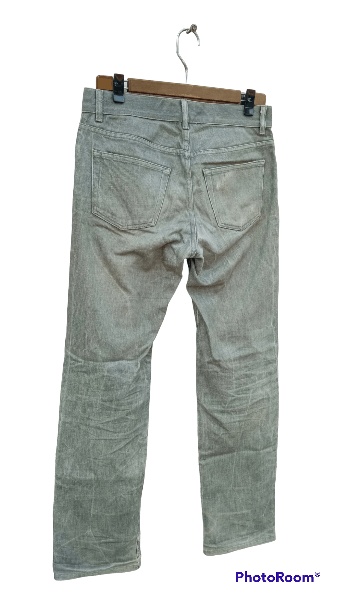 Helmut Lang 🔥🔥Helmut Lang Treated Raw Denim Size US 30 / EU 46 - 22 Thumbnail