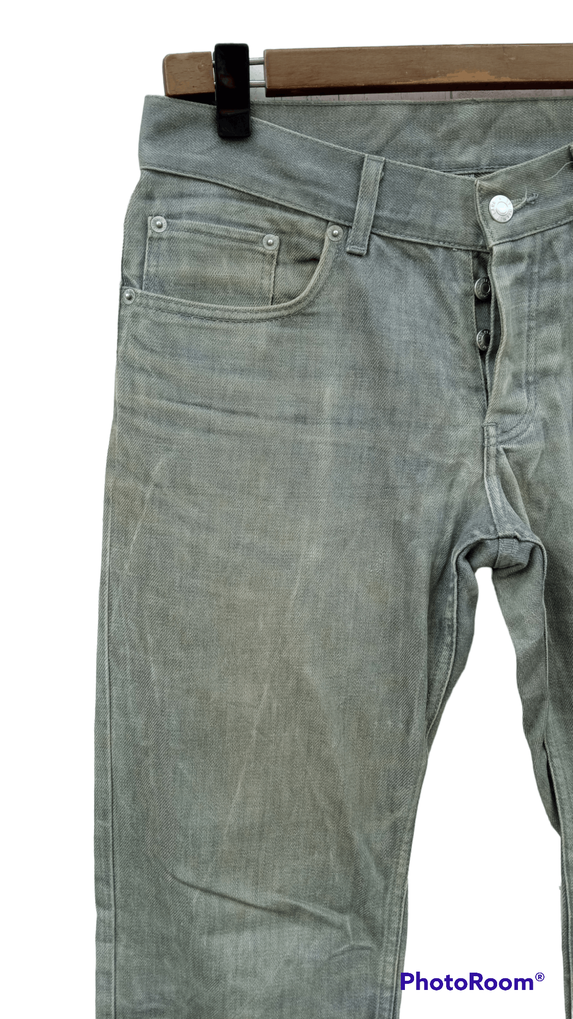Helmut Lang 🔥🔥Helmut Lang Treated Raw Denim Size US 30 / EU 46 - 6 Thumbnail
