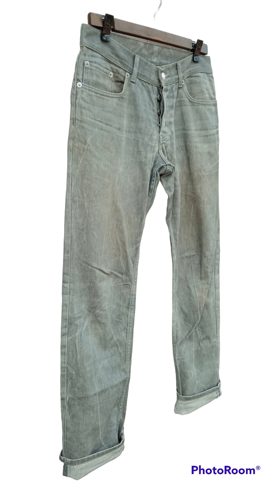 Helmut Lang 🔥🔥Helmut Lang Treated Raw Denim Size US 30 / EU 46 - 10 Thumbnail