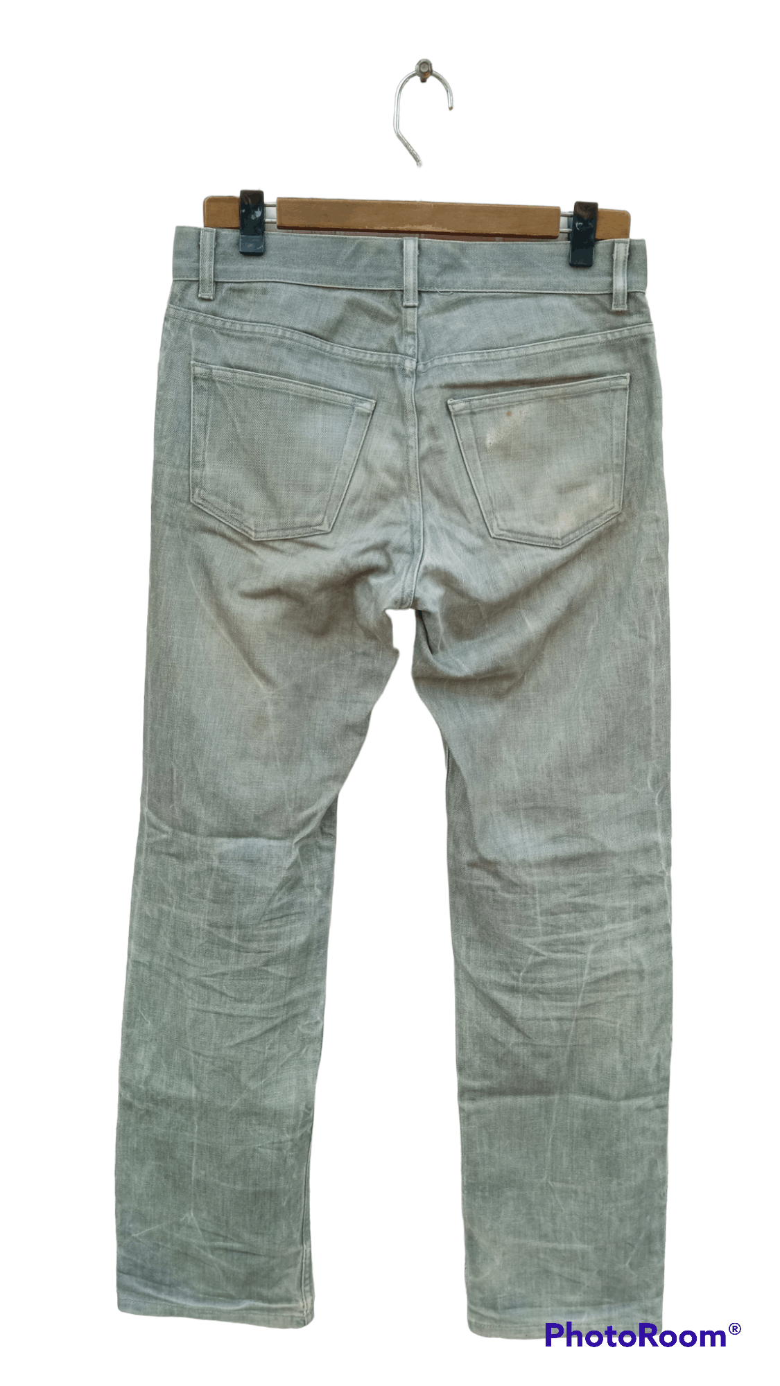 Helmut Lang 🔥🔥Helmut Lang Treated Raw Denim Size US 30 / EU 46 - 21 Thumbnail